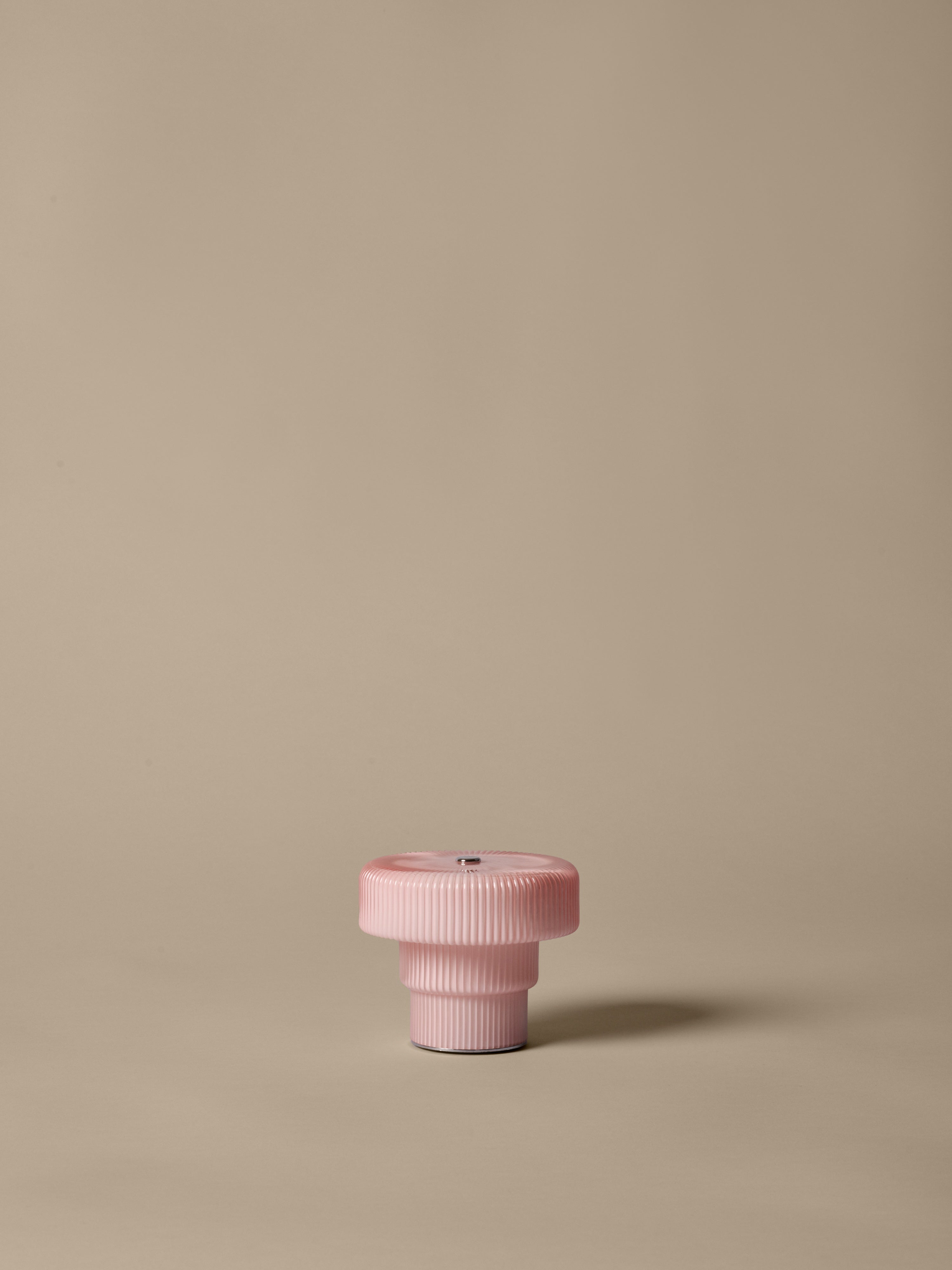 RIPPLE Portable Lamp Pink Glass