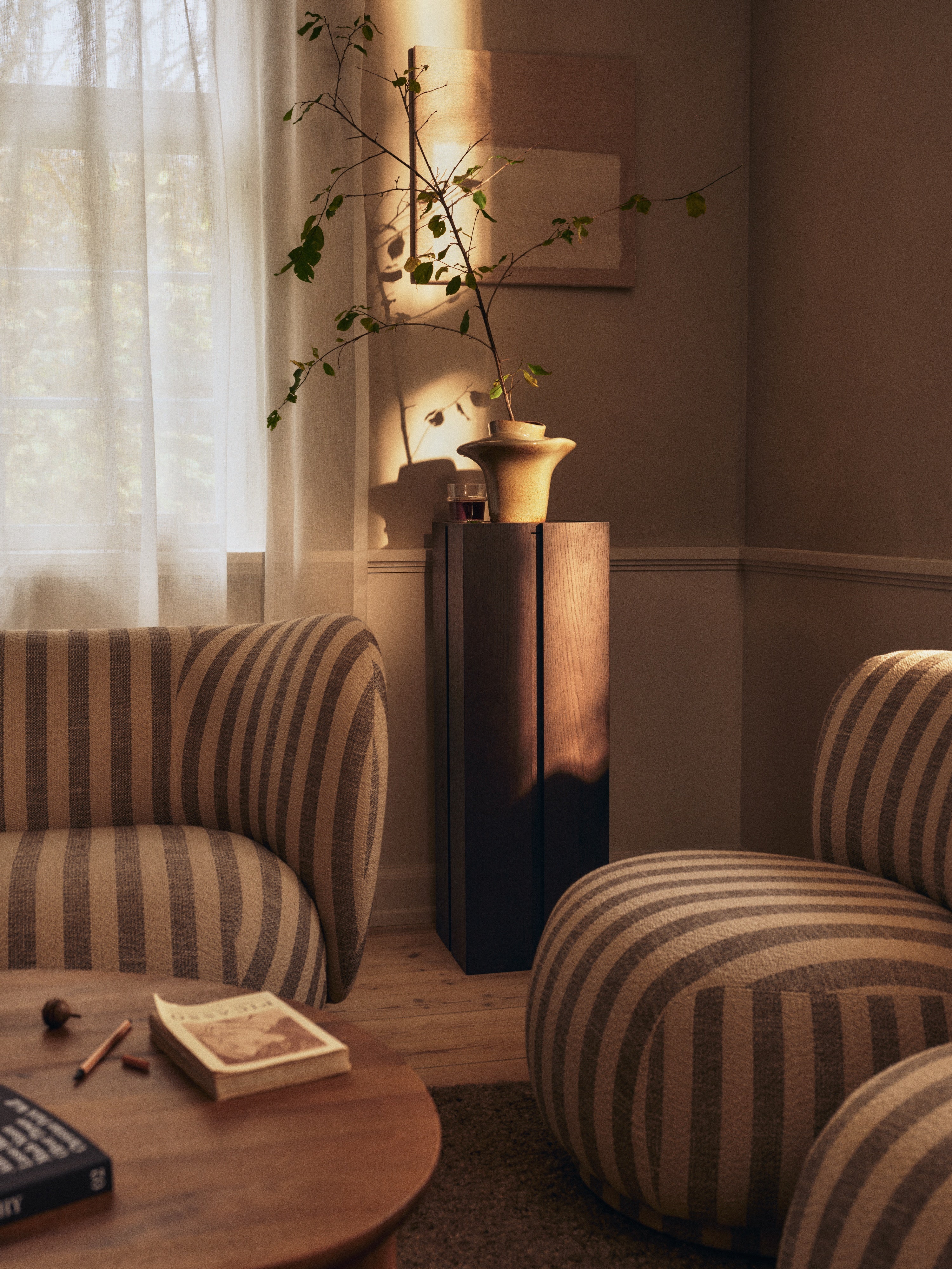 Sofa 3-osobowa RICO Louisiana czekoladowy z piaskowym