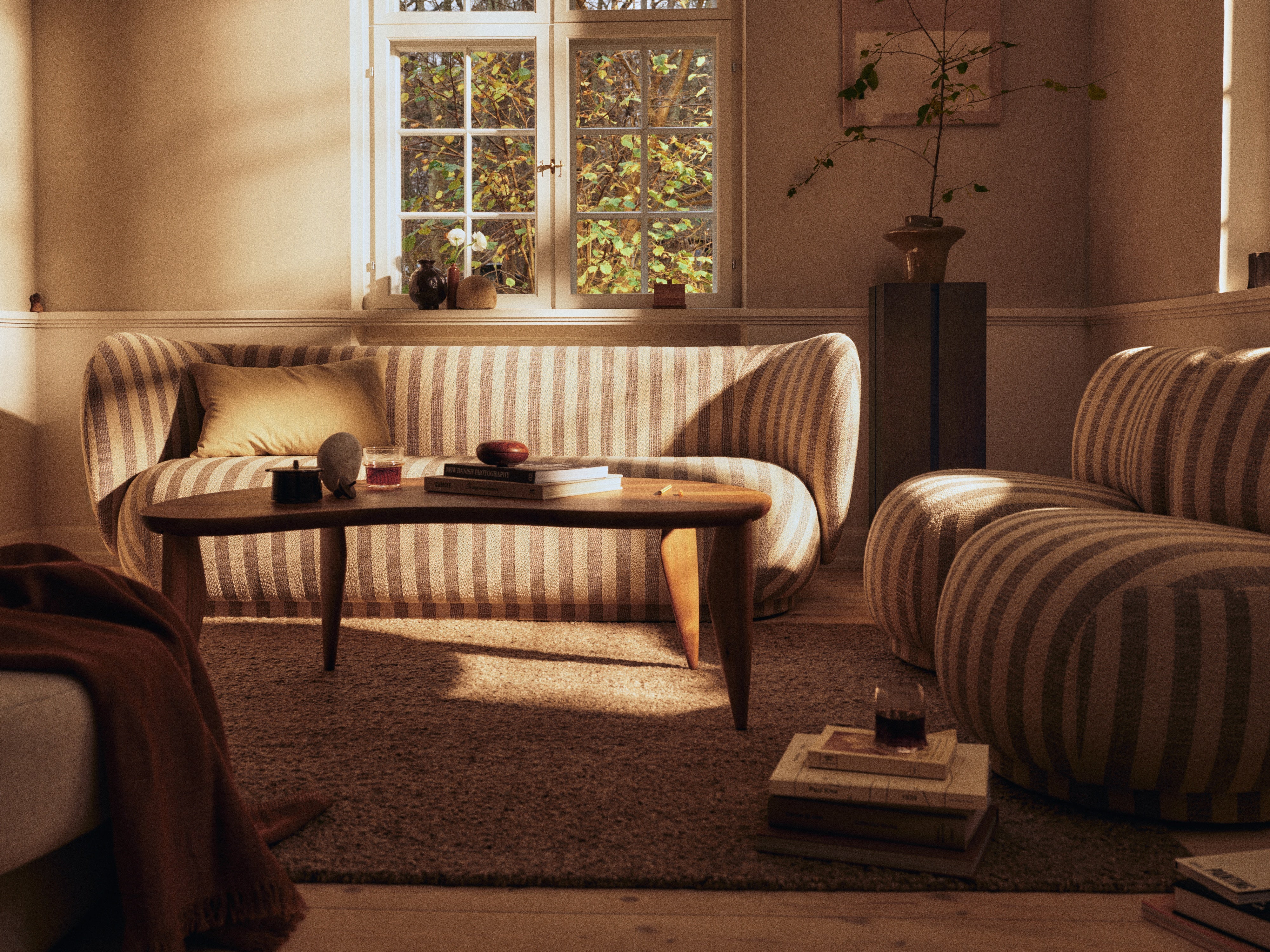 Sofa 3-osobowa RICO Louisiana piaskowy ze złamanym białym