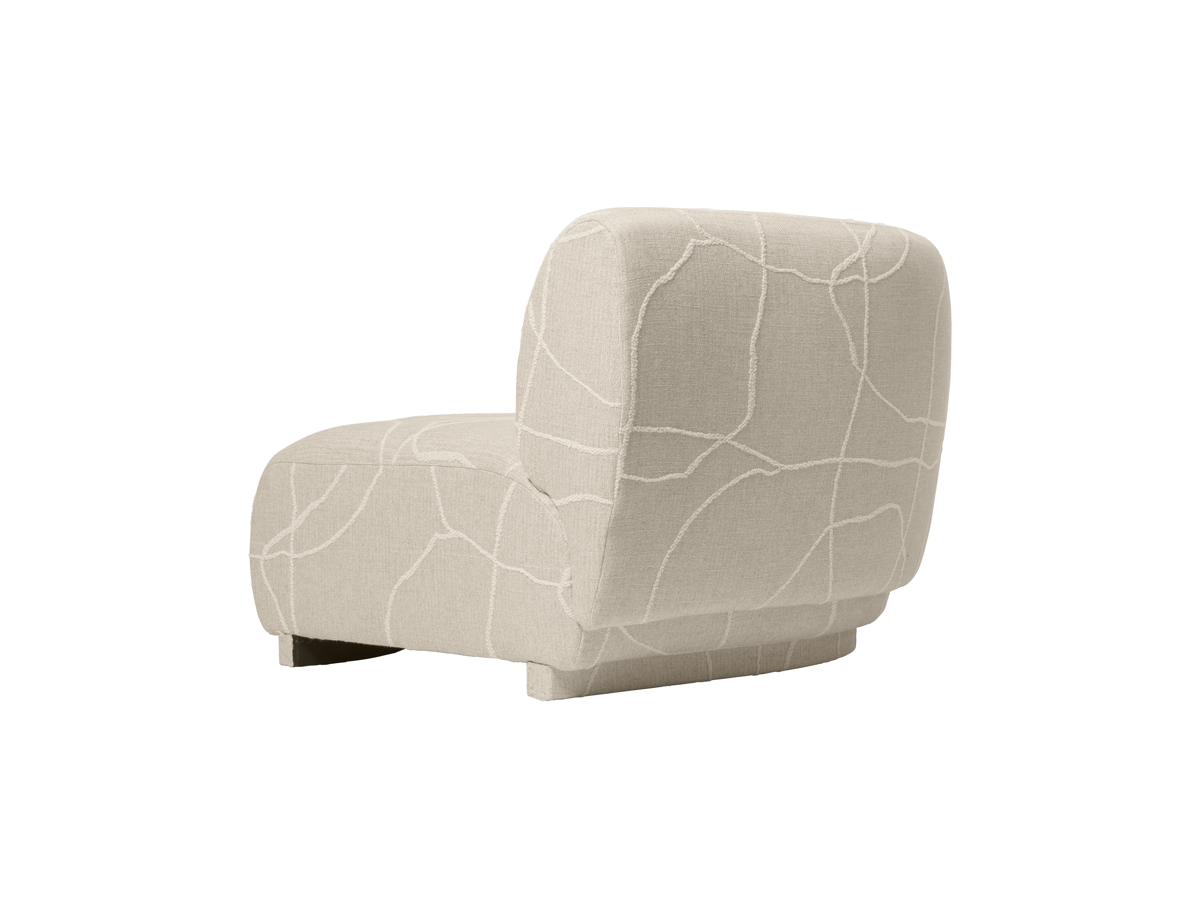 Sofa modułowa RICO Can Lis - element narożny zaokrąglony piaskowy z białym