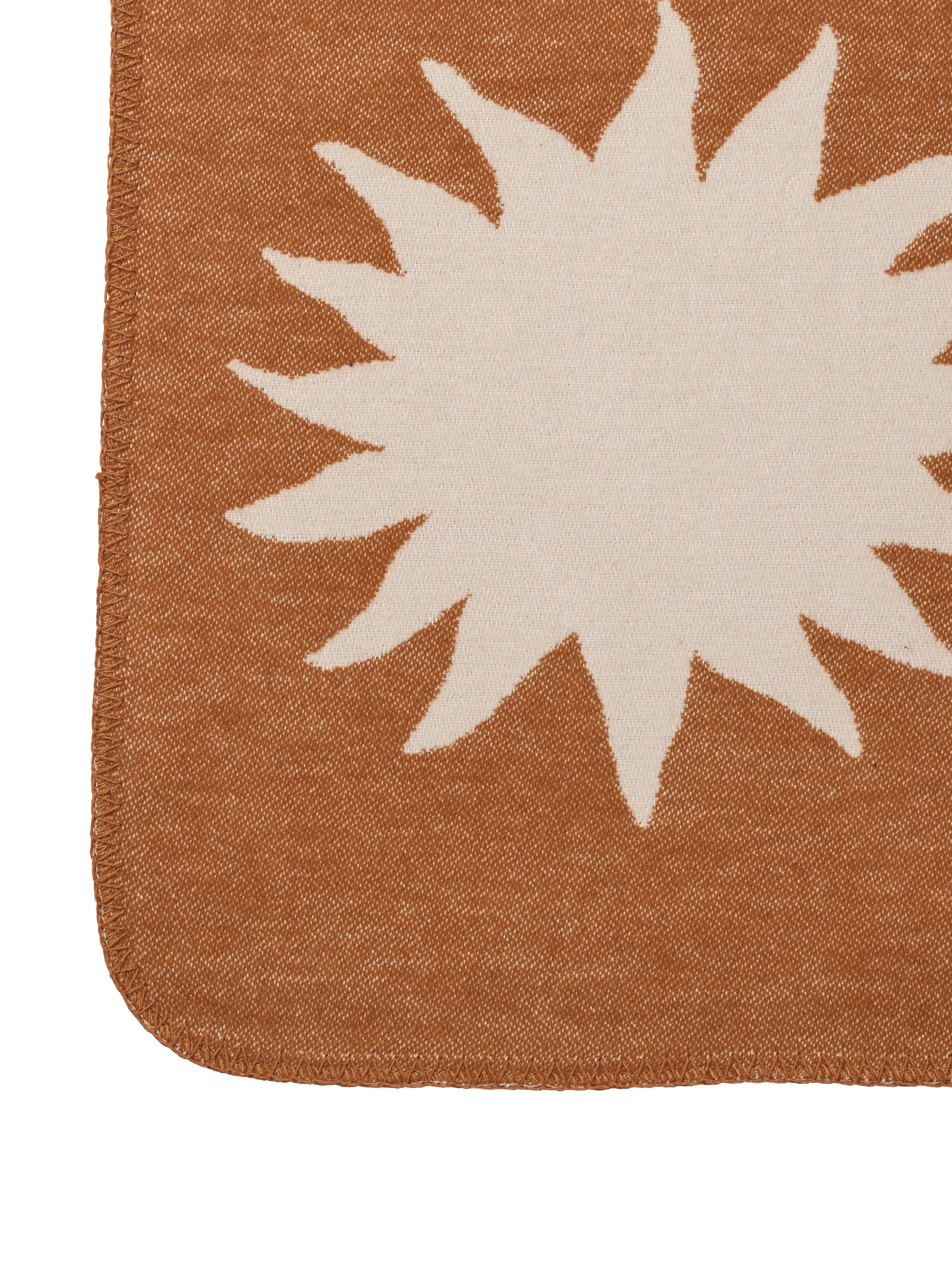 SKYE Children's Blanket in Brick with Beige