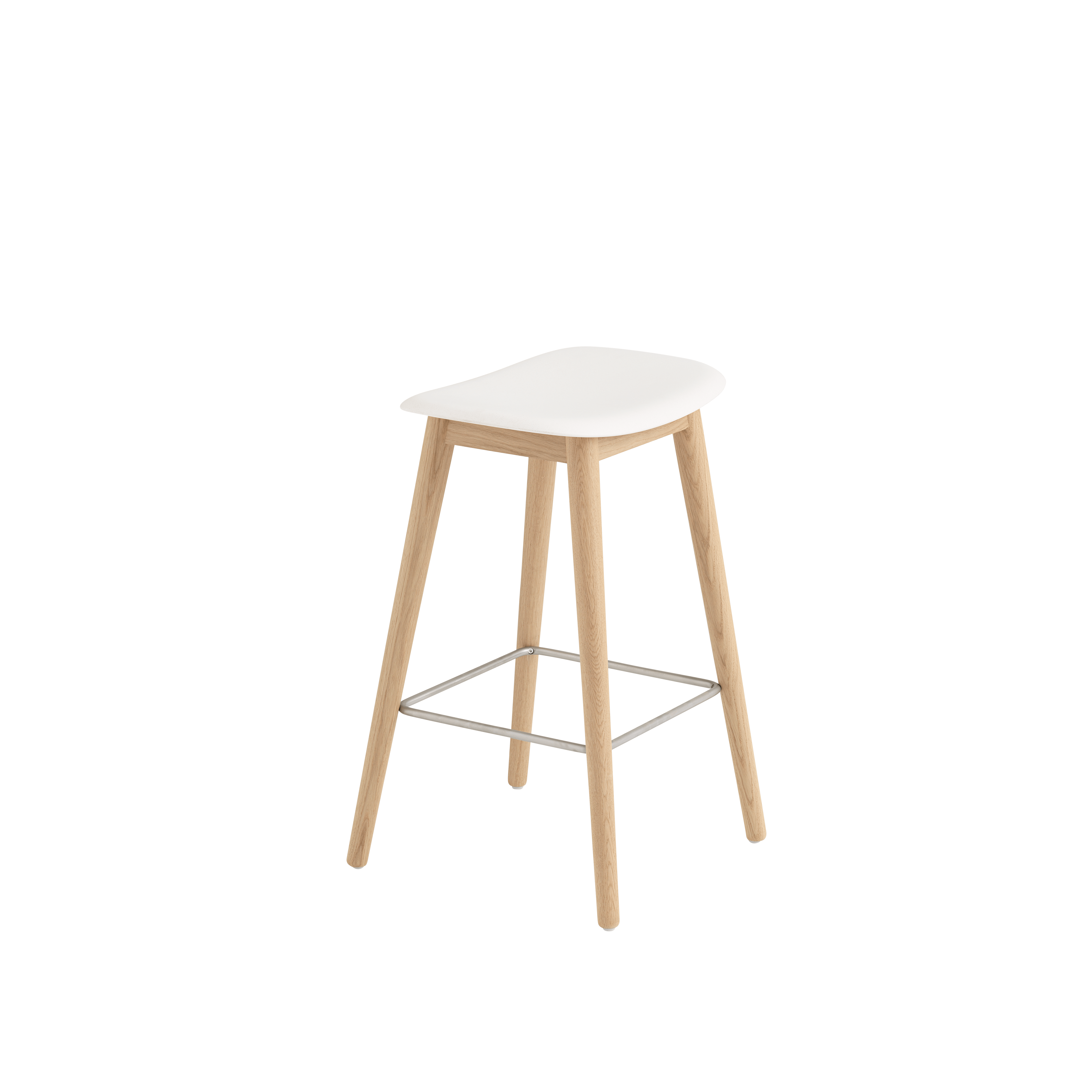 Personalisierter FIBER Hocker mit Holzuntergestell