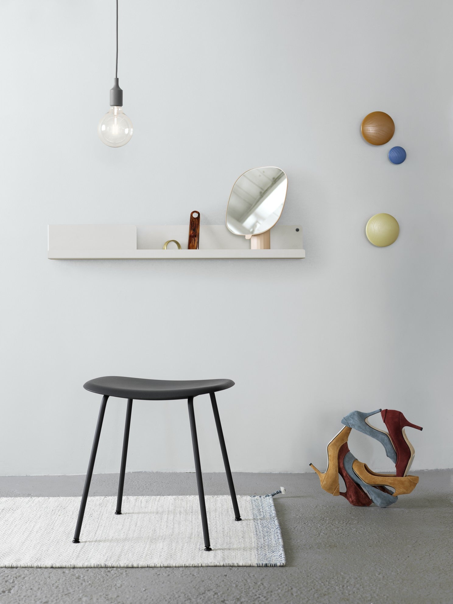 Lampa wisząca E27 jasnoszary