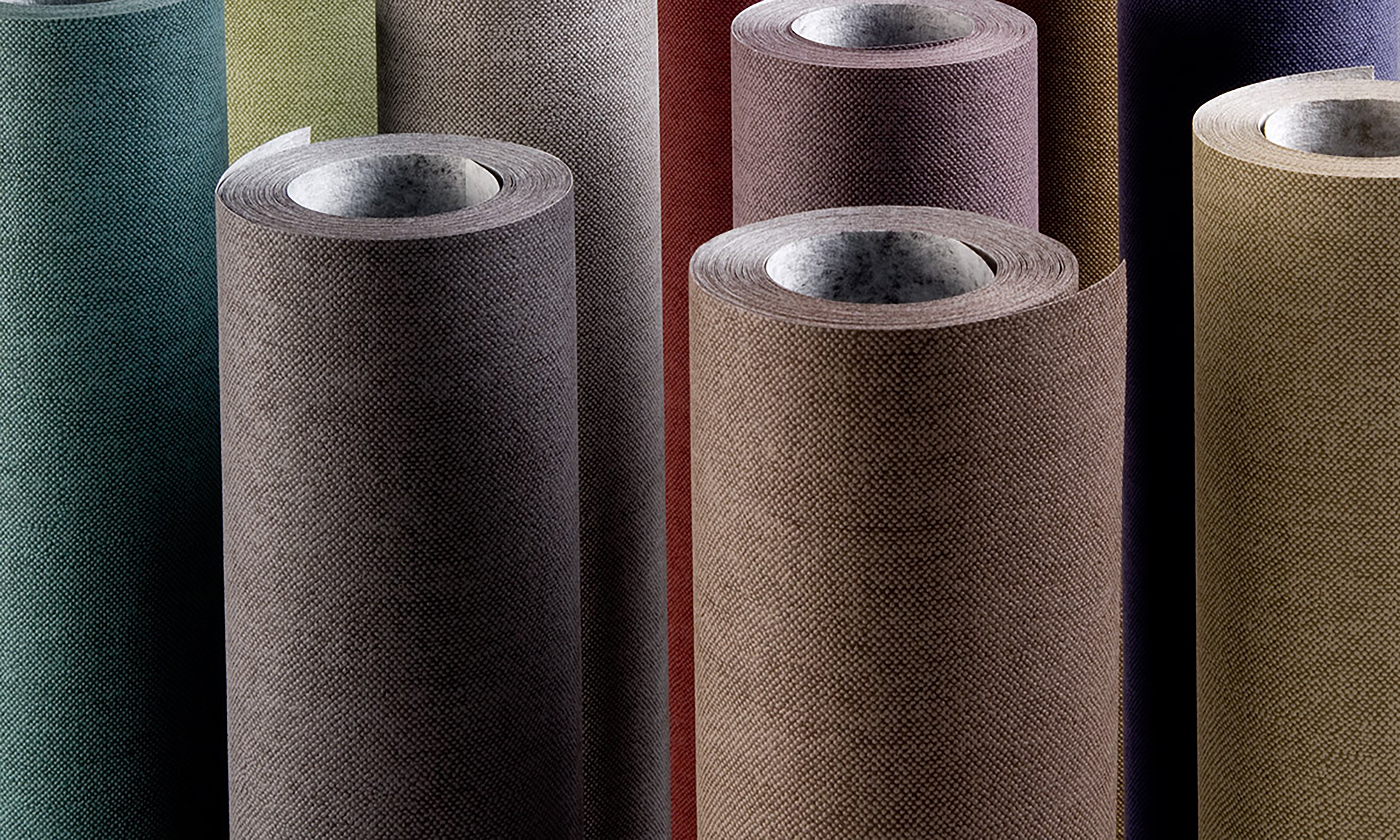 Tapeta strukturalna imitująca płótno LIN piaskowy