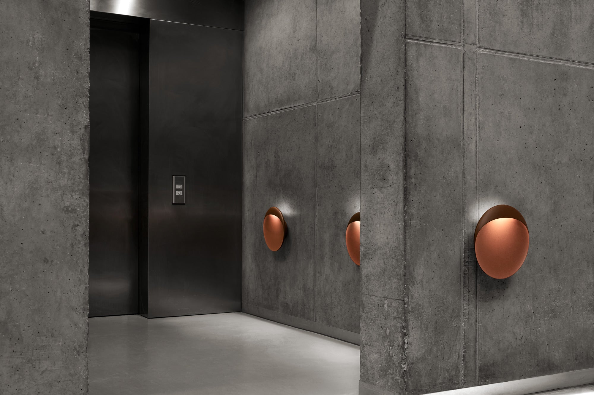 Wandleuchte FLINDT rostbraun