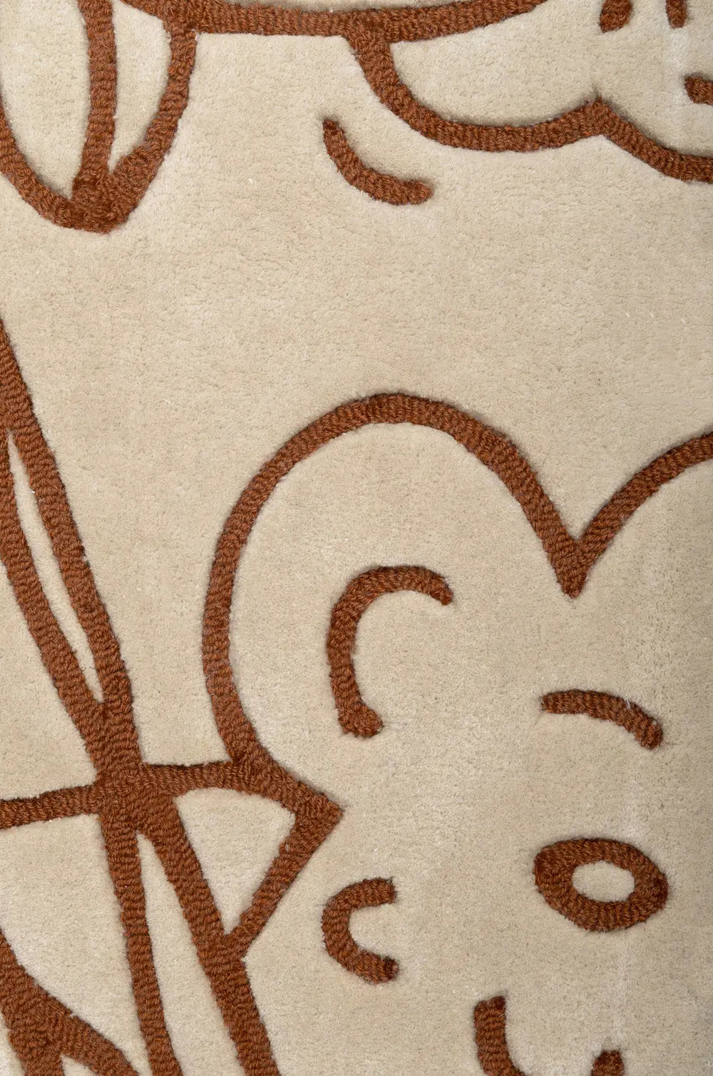 Teppich FLORENCE beige mit Braun