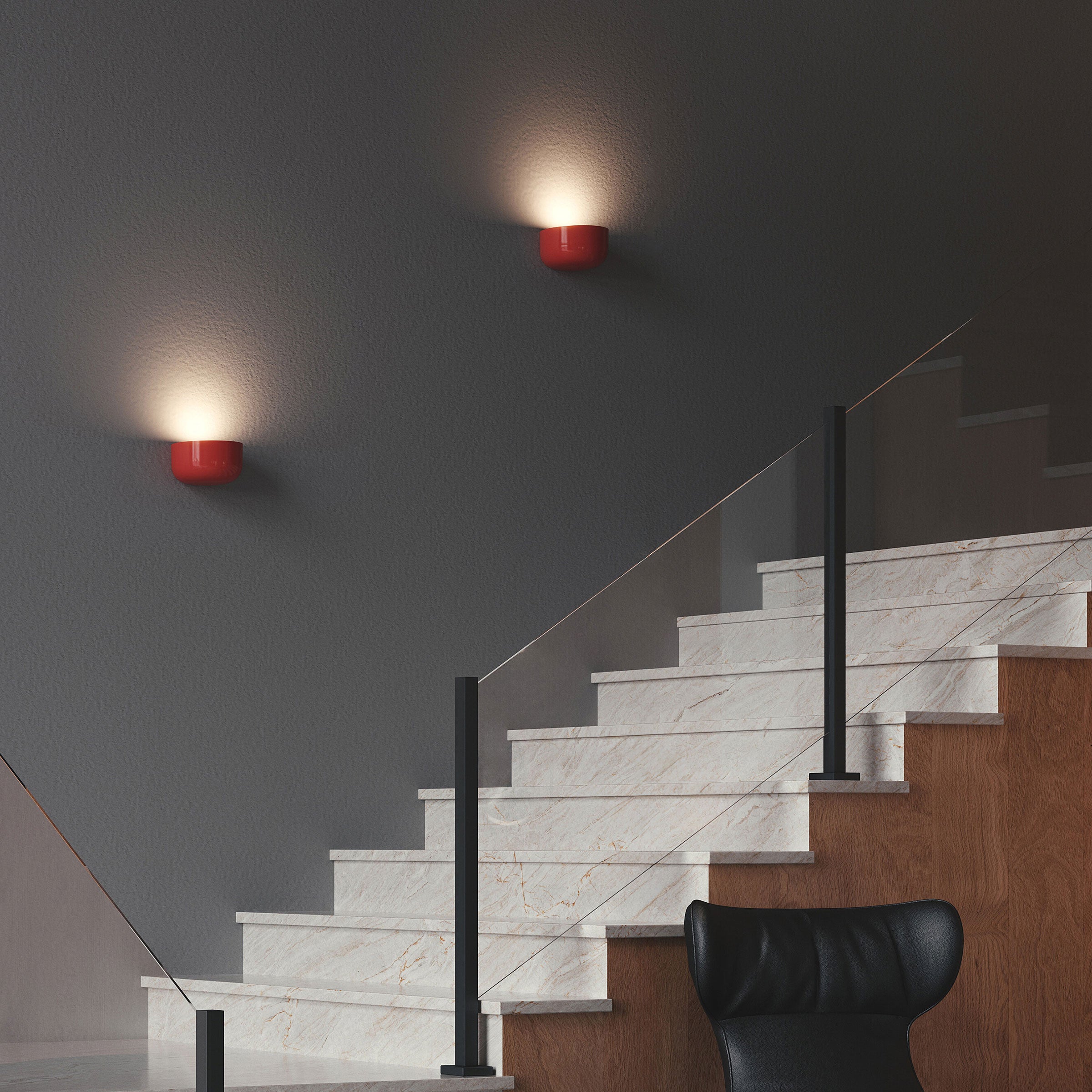 BELLHOP Wall Lamp in Brick Red