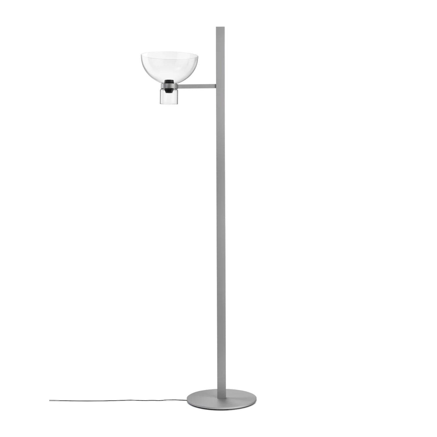 Lampa podłogowa NOCTURNE F1 BOWL srebrny