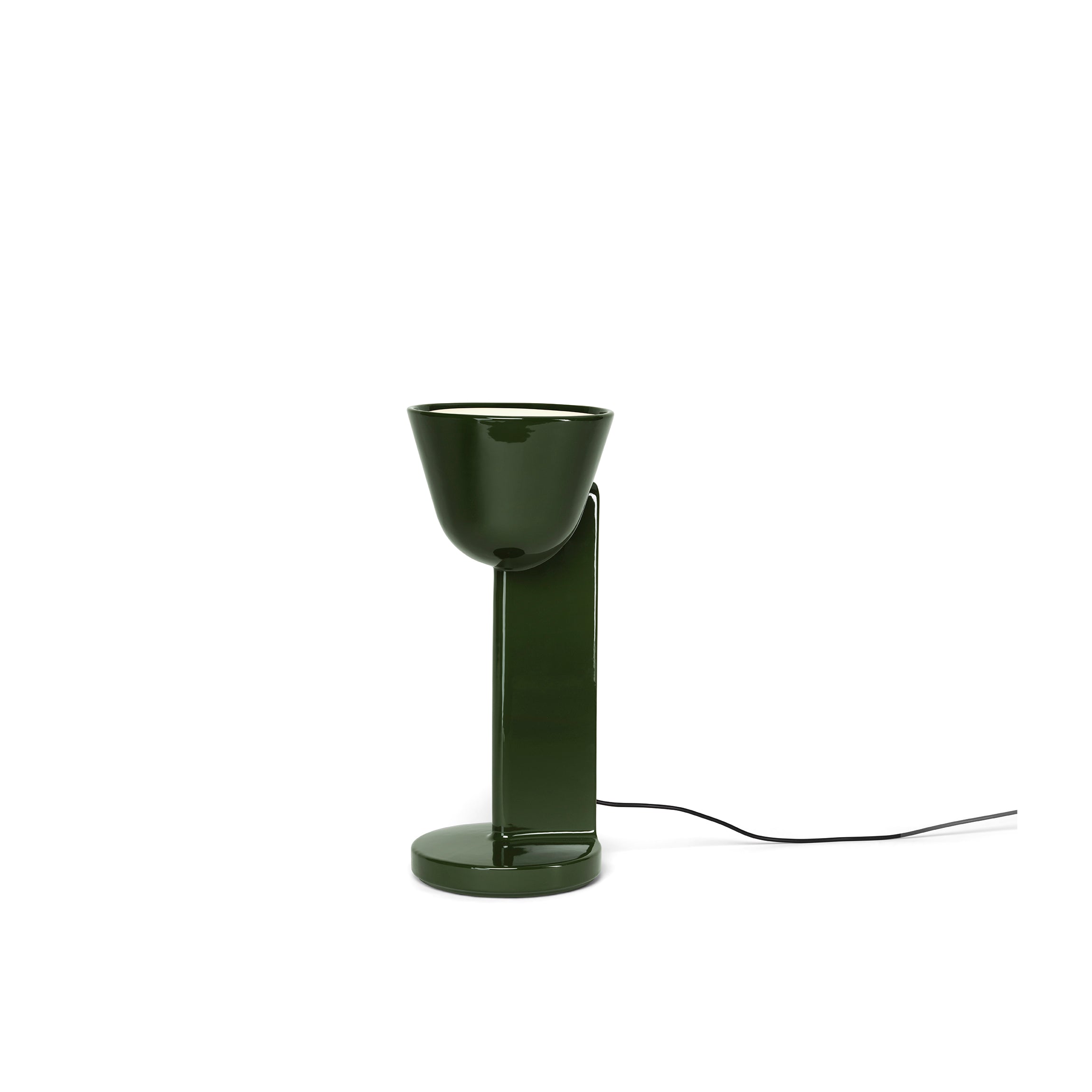 Ceramic Table Lamp Dark Green