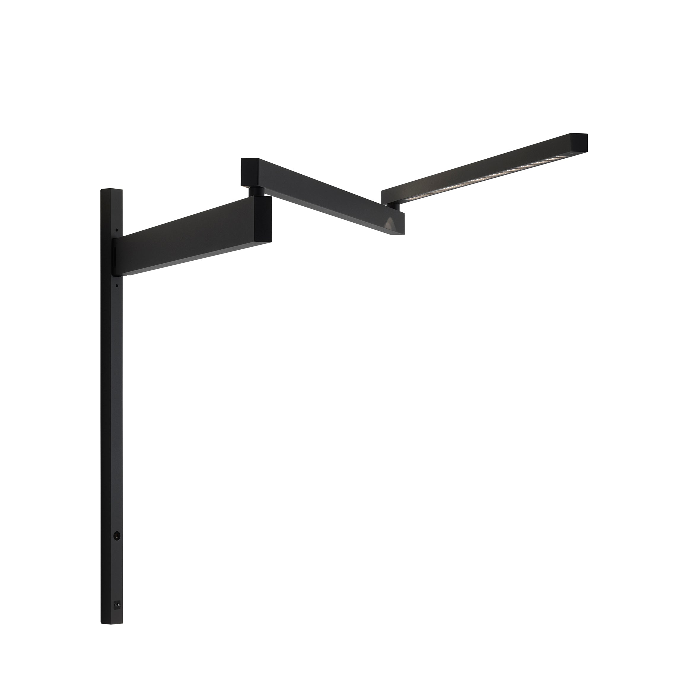BLACK FLAG wall lamp with arm black