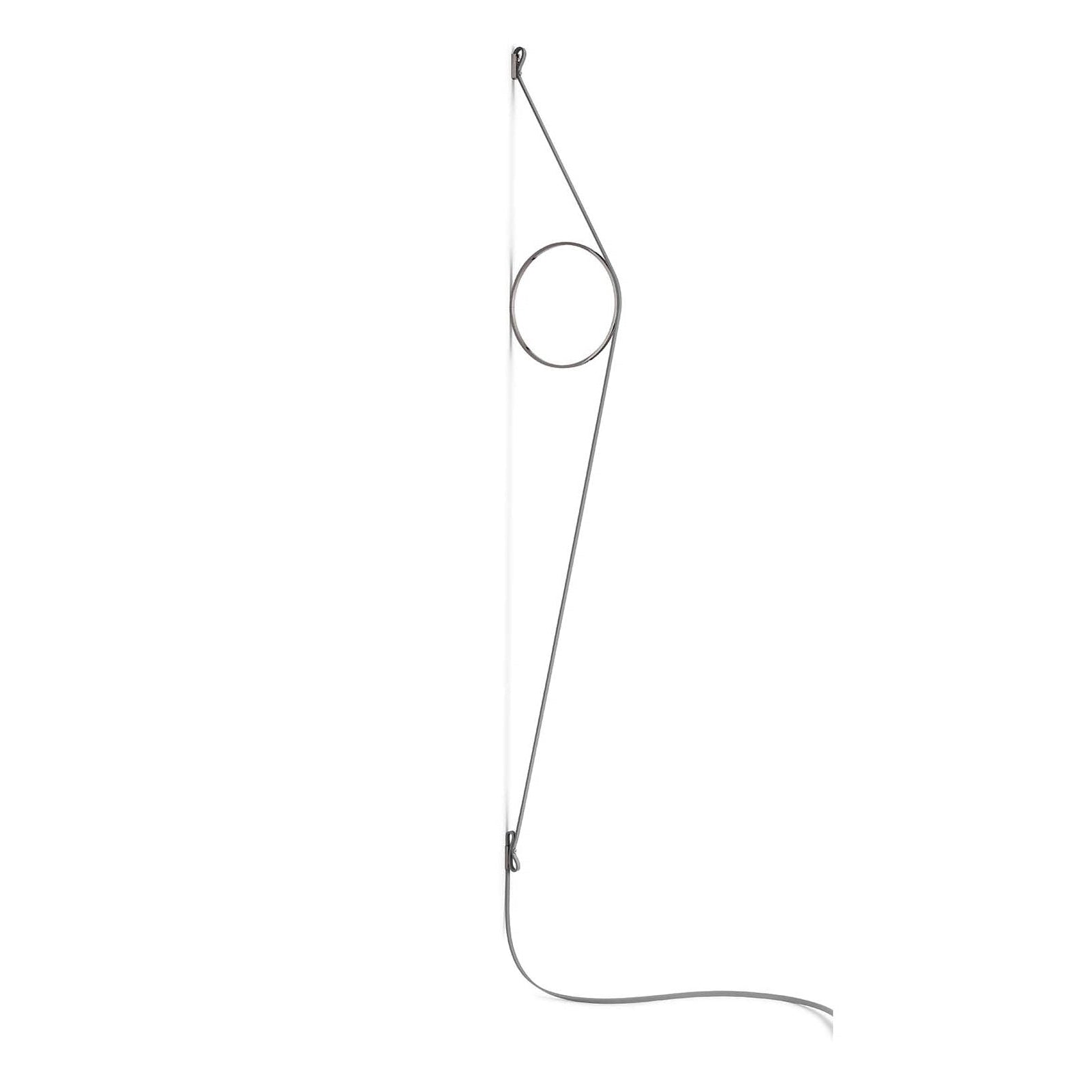 Lampa ścienna WIRERING szary z czarnym