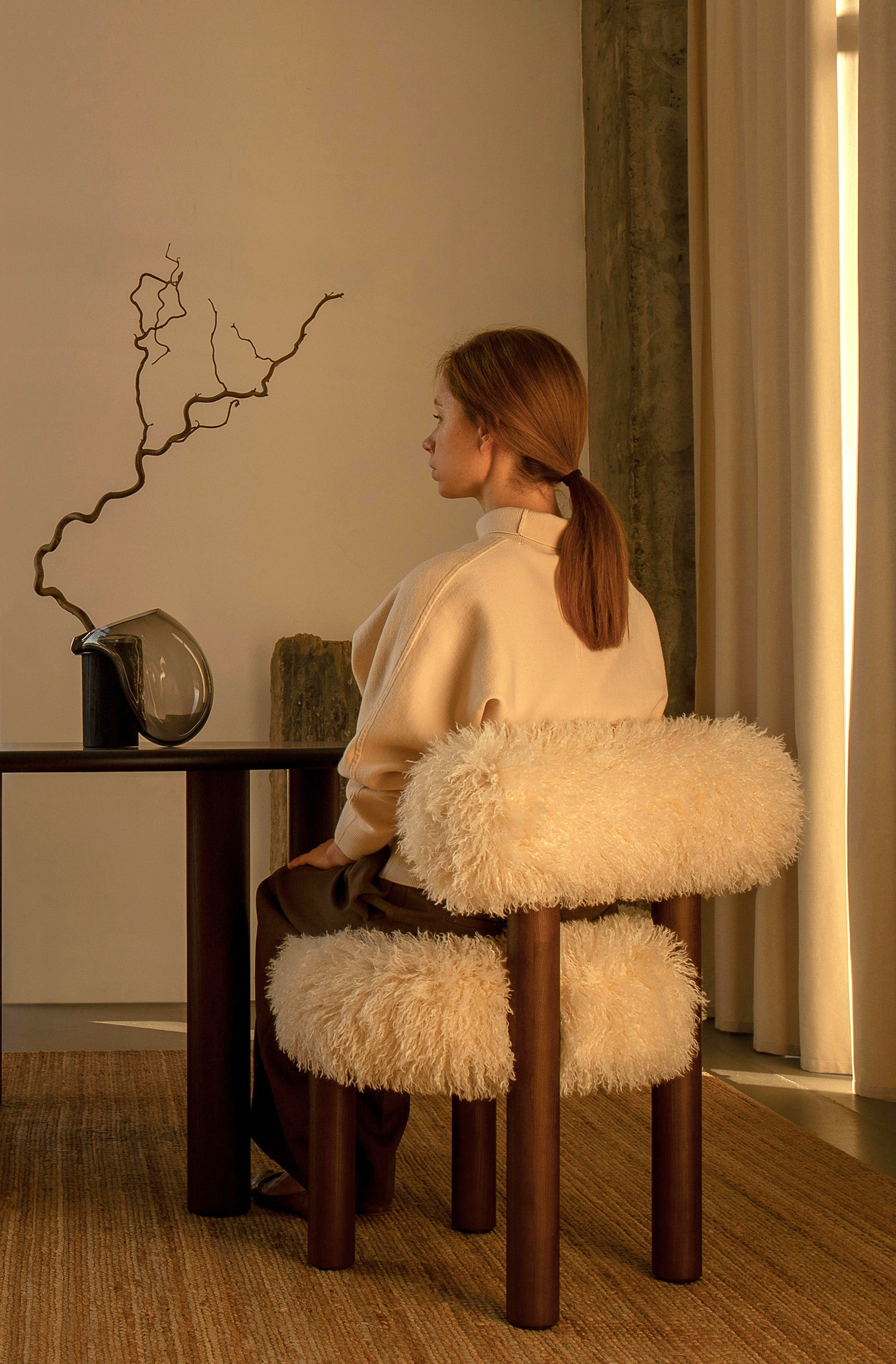 Stuhl GROPIUS CS2 - FLUFFY EDITION Kunstfell