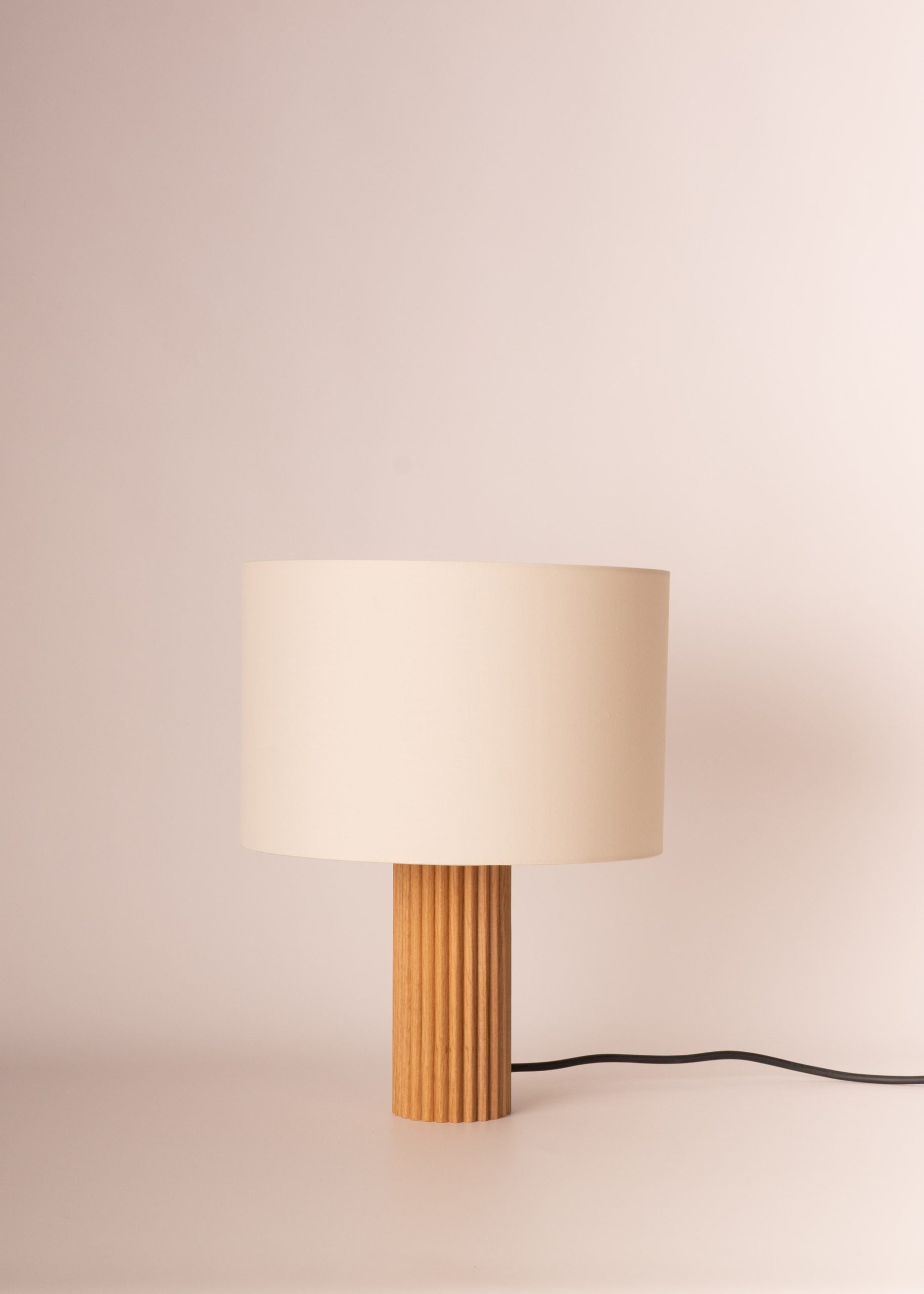 Lampa stołowa FLUTITA drewno dębowe