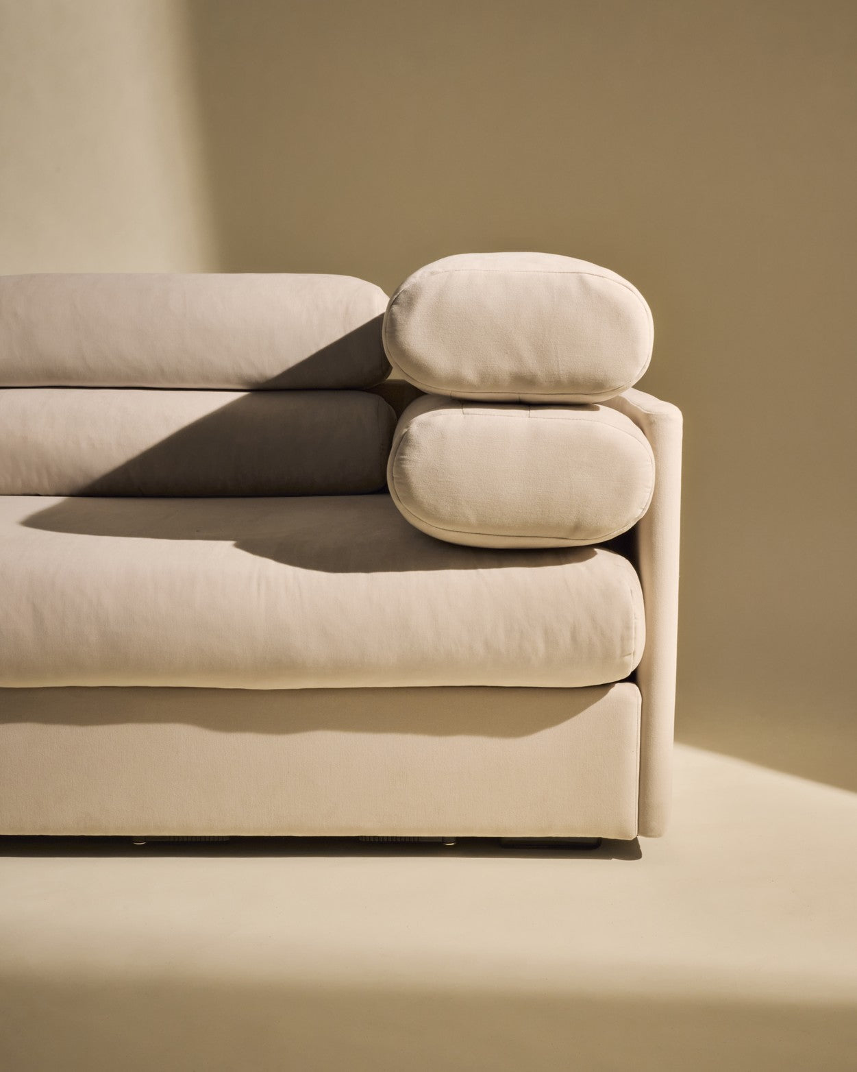 Sofa modułowa ELOGIO - element końcowy prawostronny tapicerowany