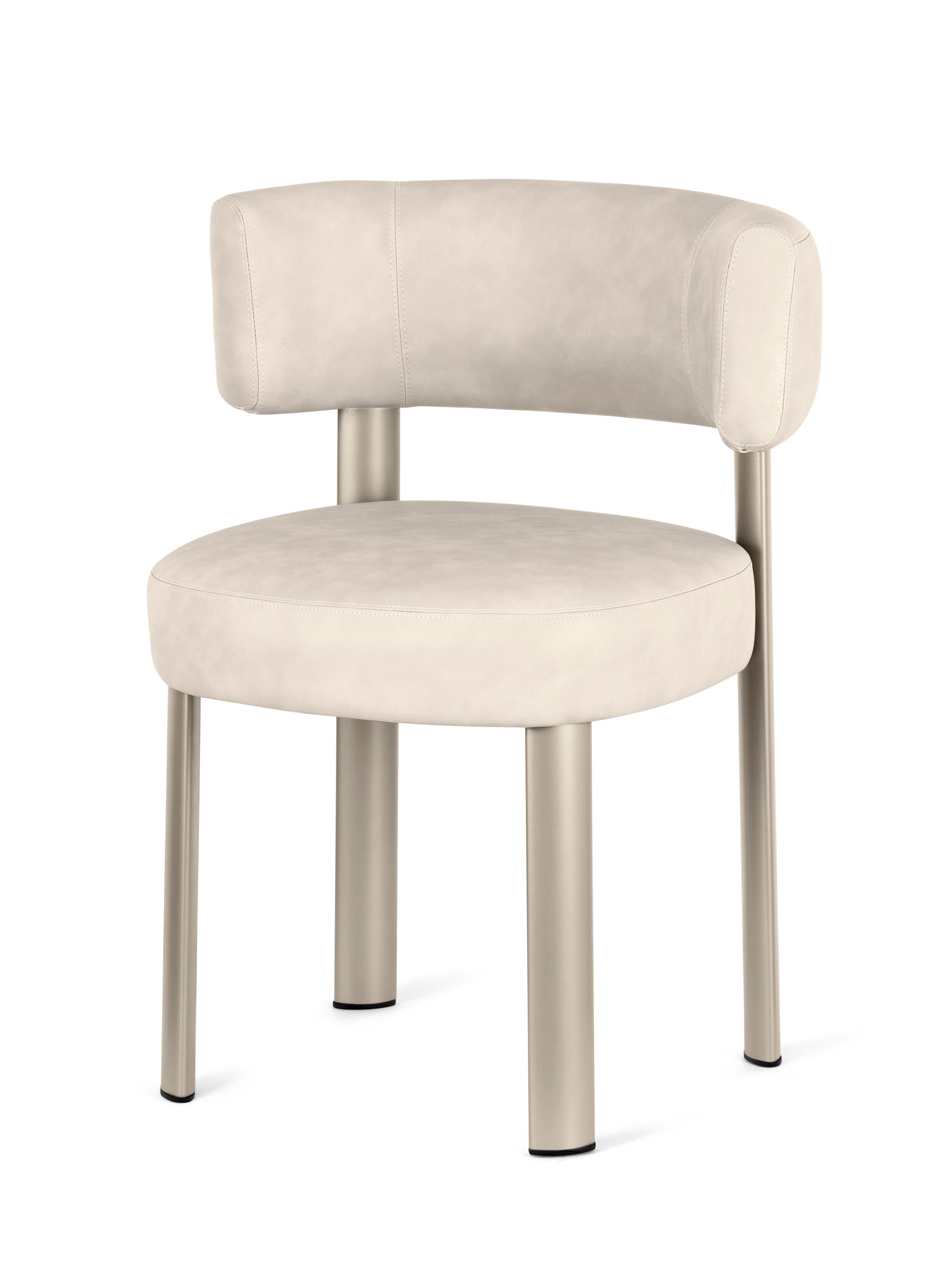 Krzesło GLEN tapicerowane z beżową podstawą