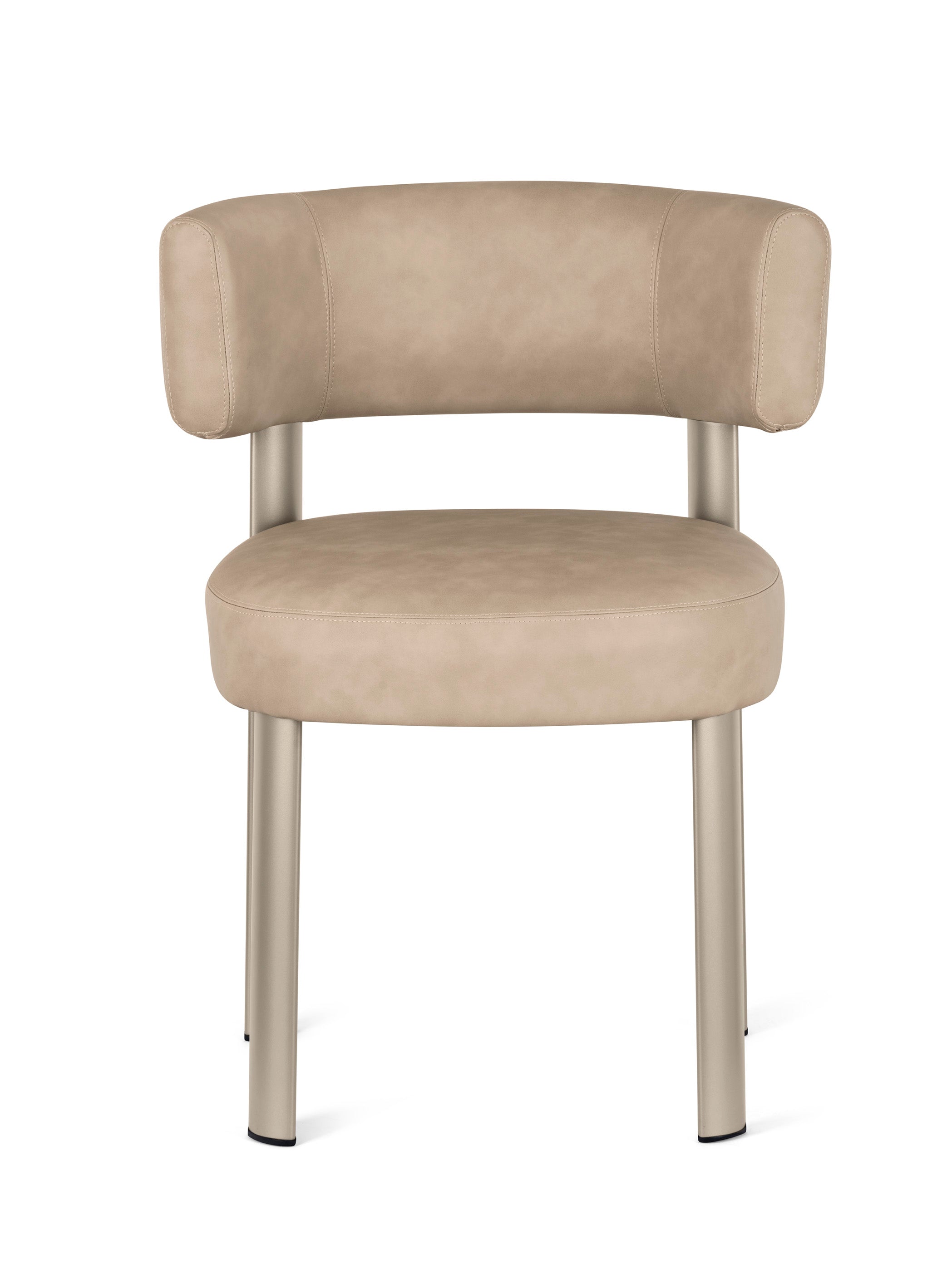 Krzesło GLEN tapicerowane z beżową podstawą