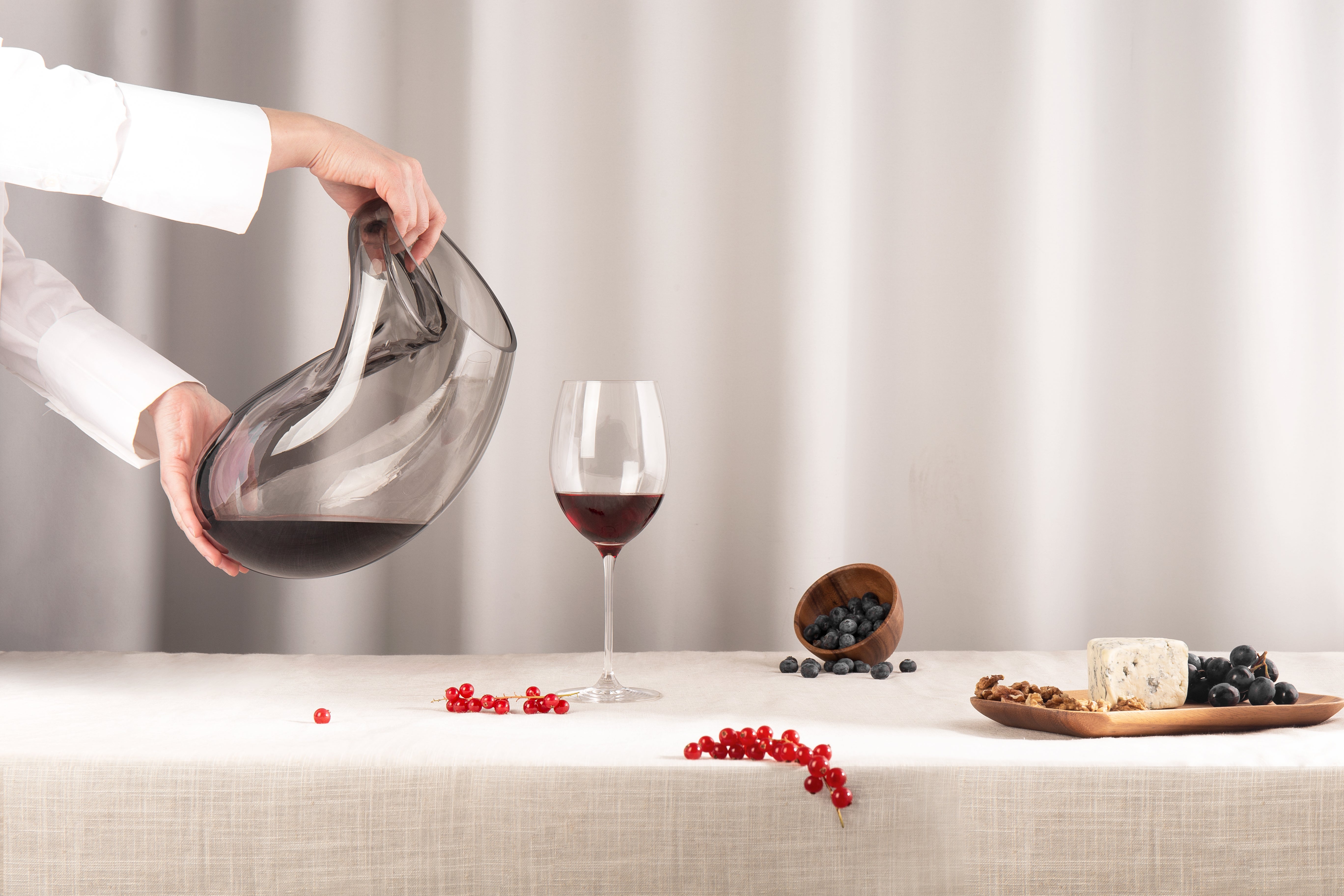 GUTTA BOON vase gray with black