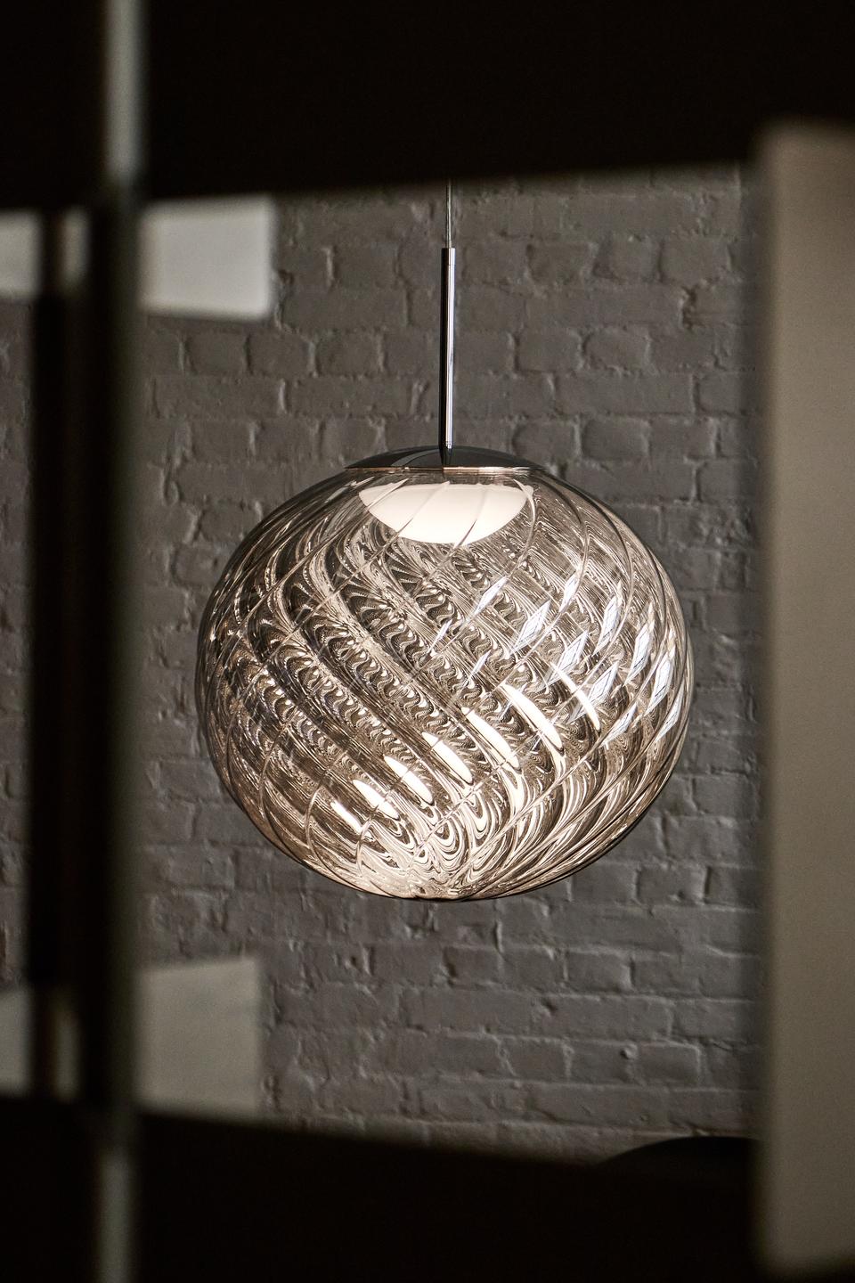 Silver WHIRL pendant lamp