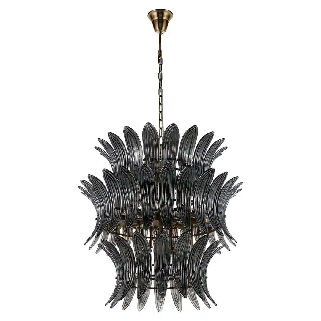 SALINA chandelier smoked glass