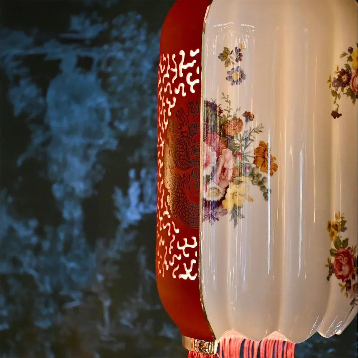 HYBRID INALDA White with Red Pendant Lamp