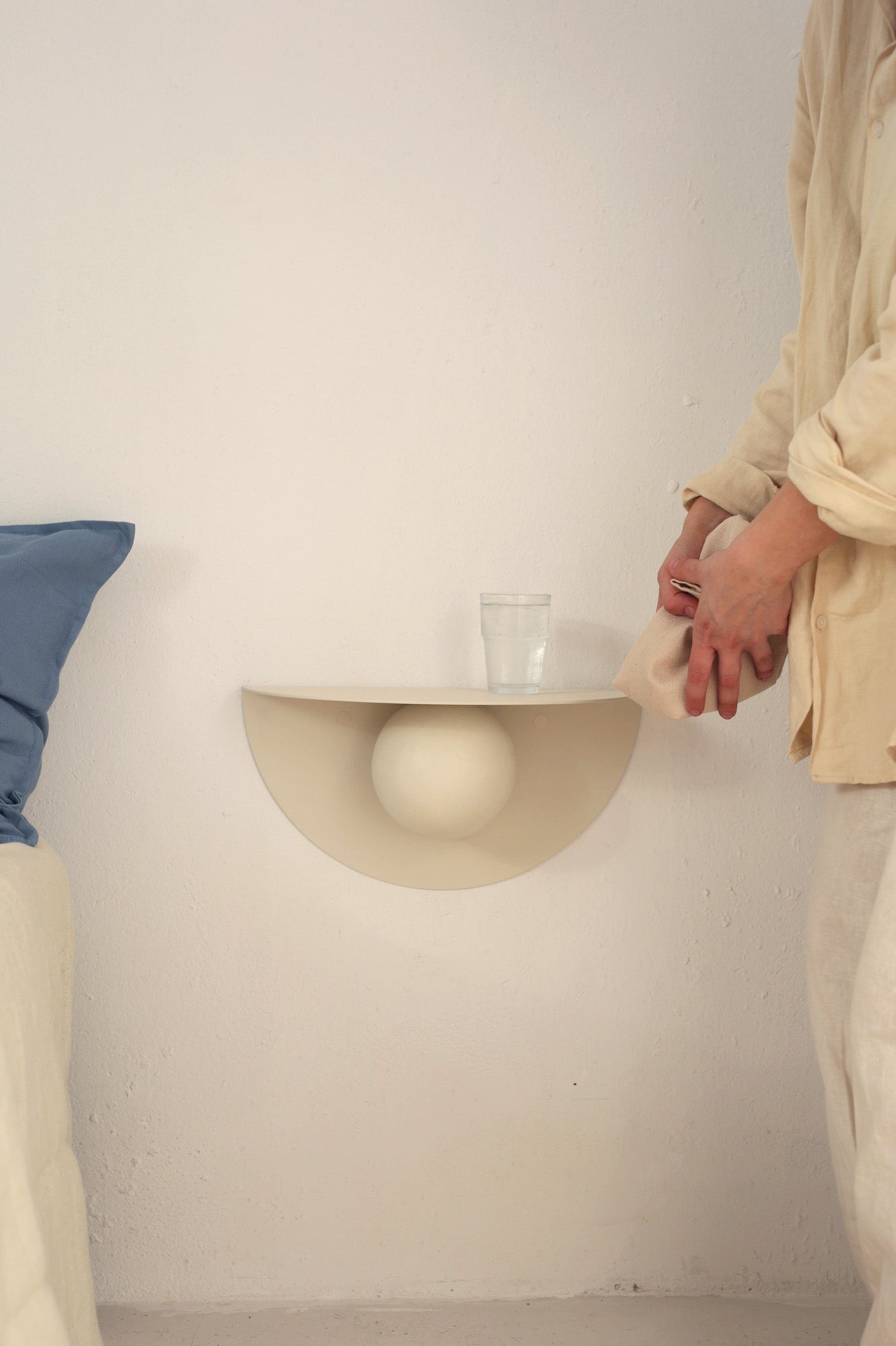 Półka ścienna POP stal i drewno