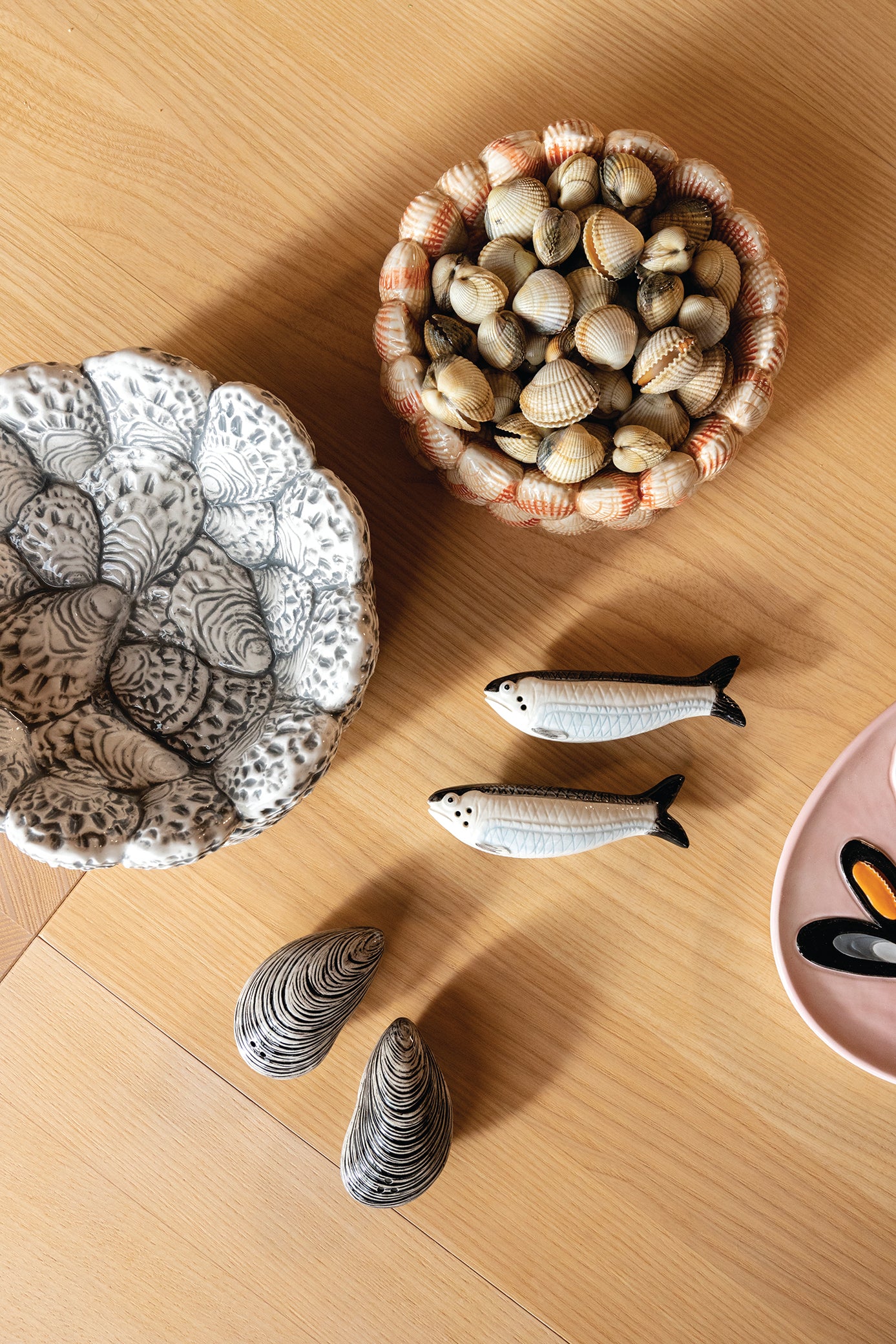 OYSTER bowl gray with beige