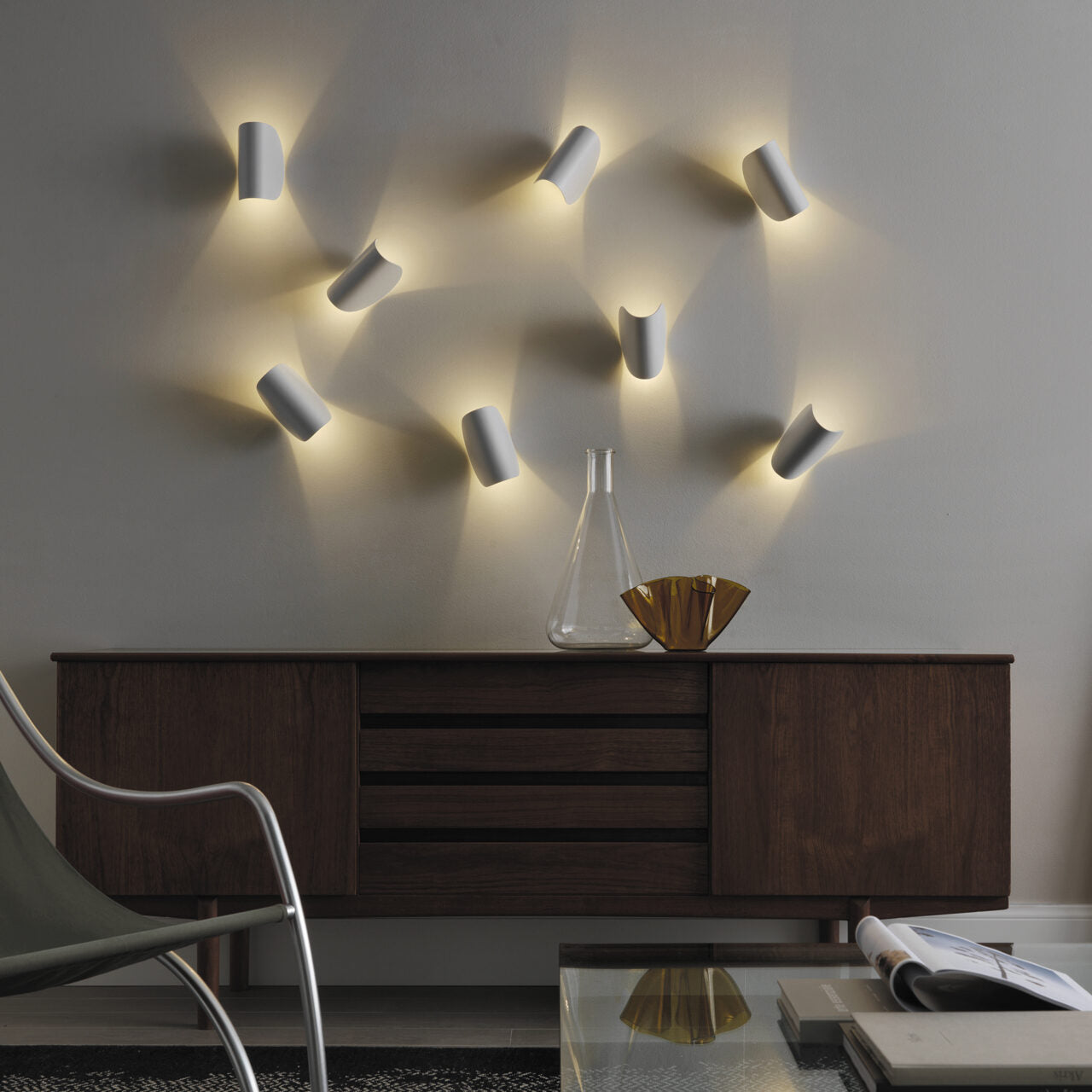 Lampa ścienna IO brązowy