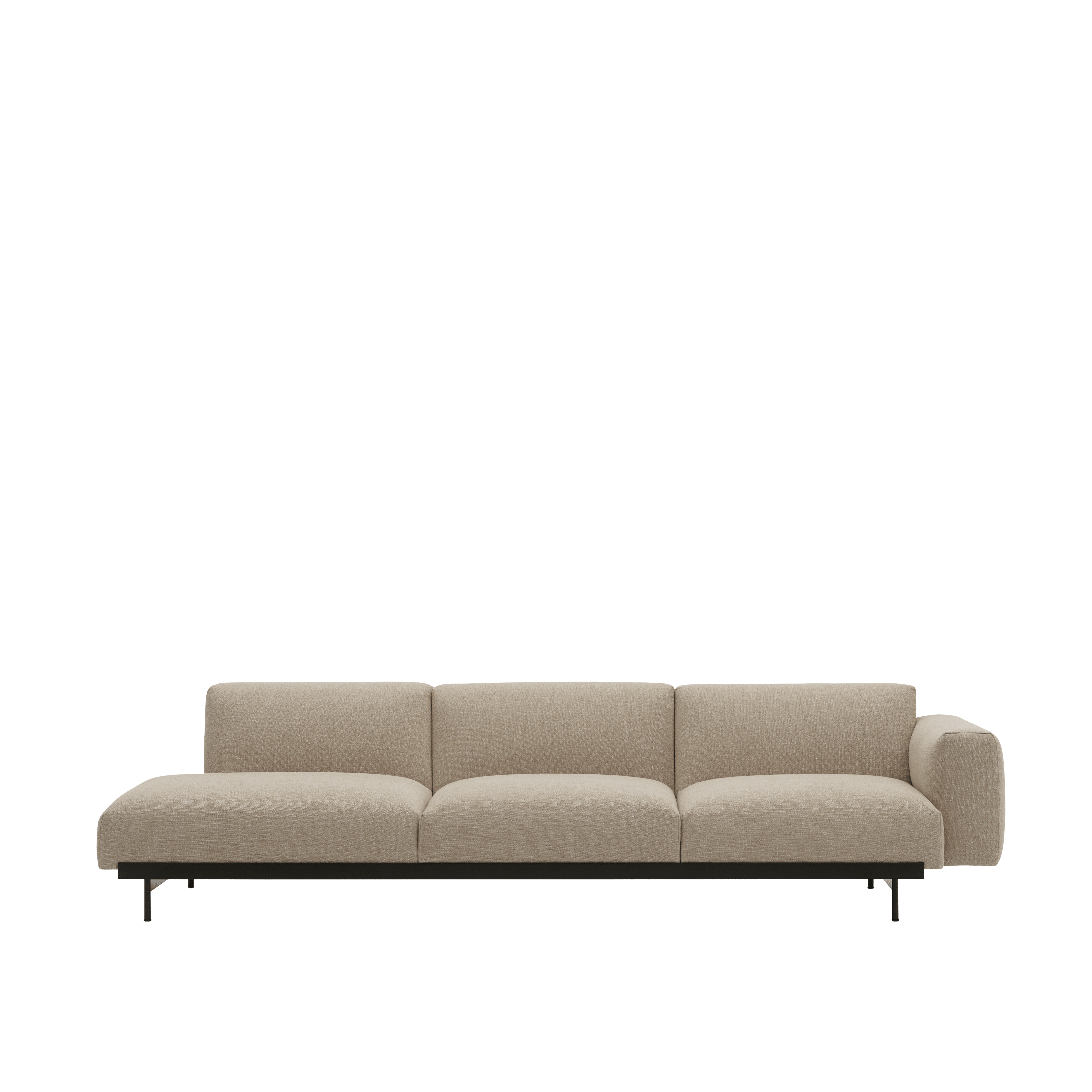 Sofa 3-osobowa otwarta lewostronna IN SITU tapicerowana