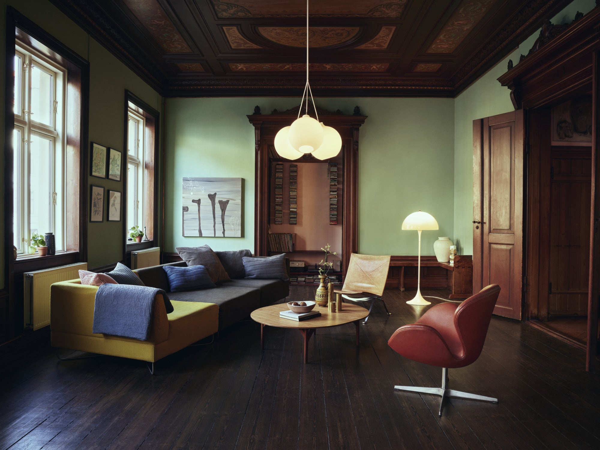 Lampa wisząca WOHLERT białe szkło