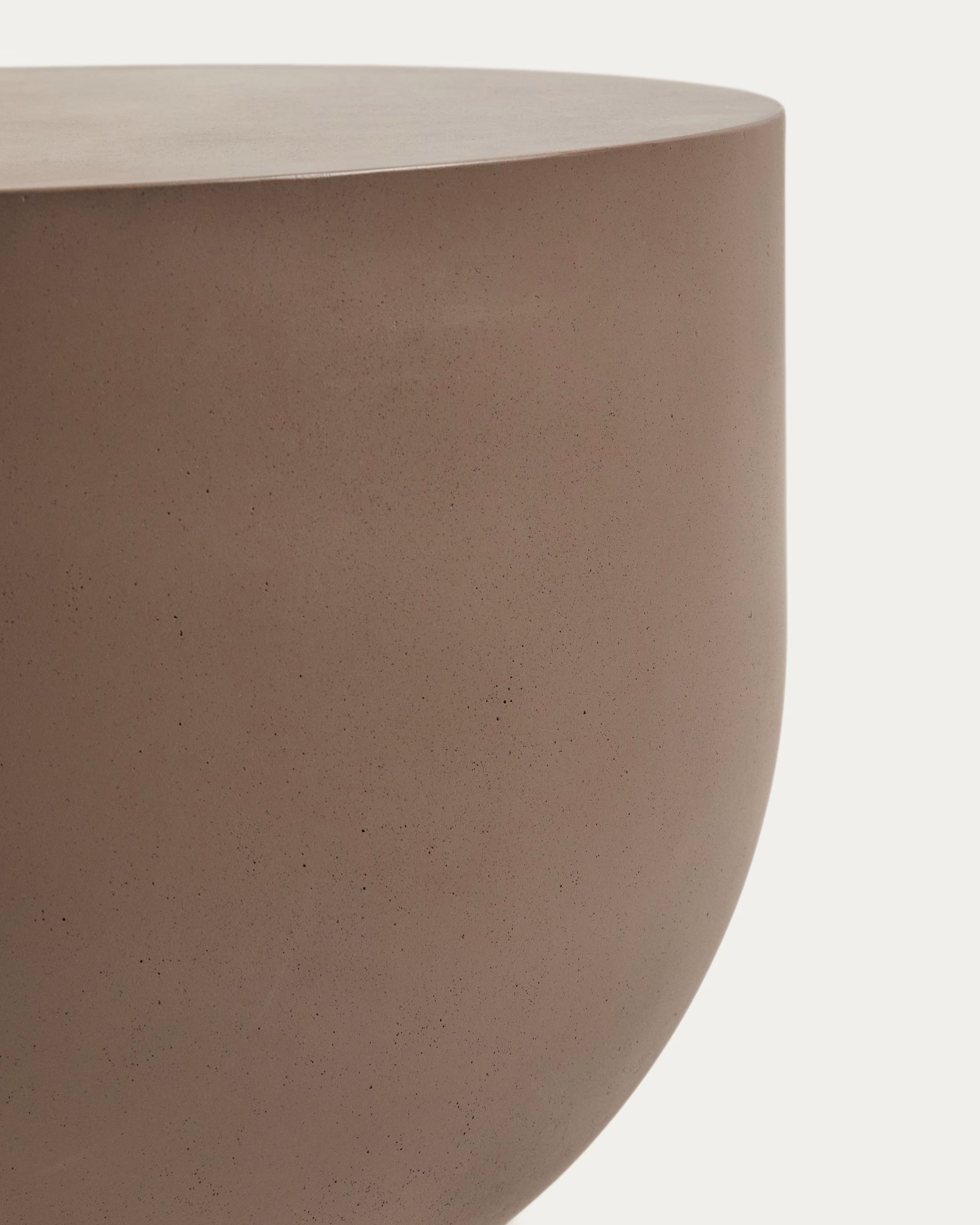 GARBET Brown Cement Side Table