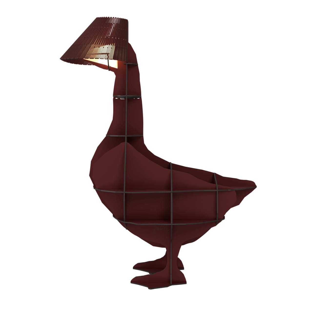 Lampa JUNON bordowy