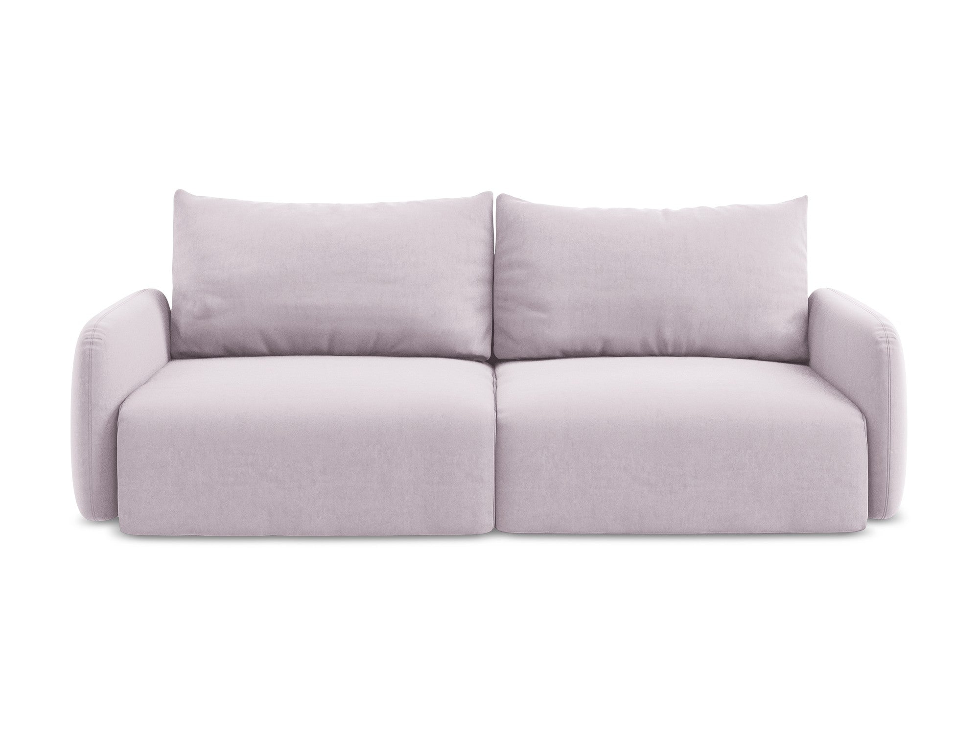 Sofa aksamitna 3-osobowa z funkcją spania KALENA lawendowy