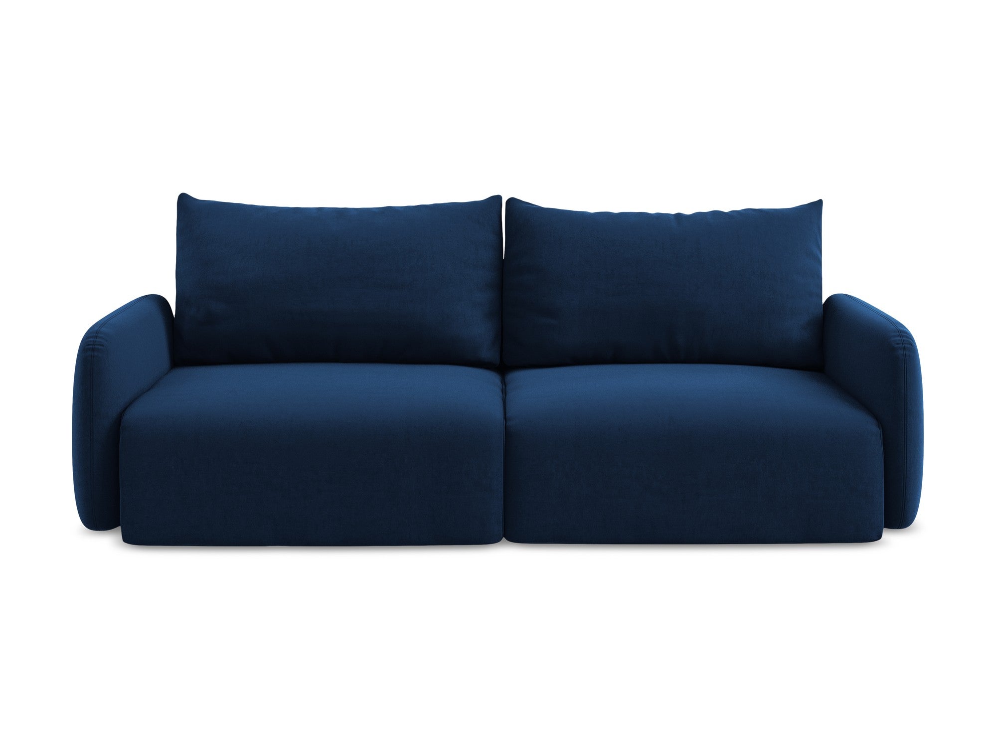 Velvet 3-Seater Sofa with Sleeping Function KALENA Royal Blue