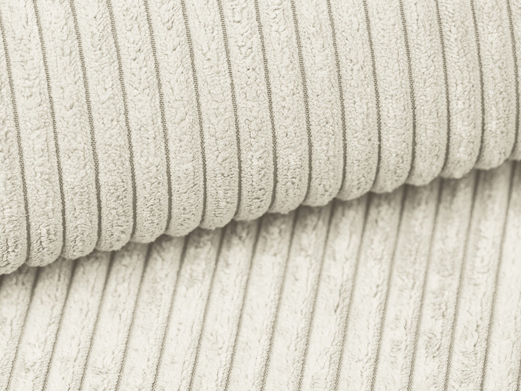 Sofa 3-osobowa z funkcją spania KALENA jasnobeżowy sztruks