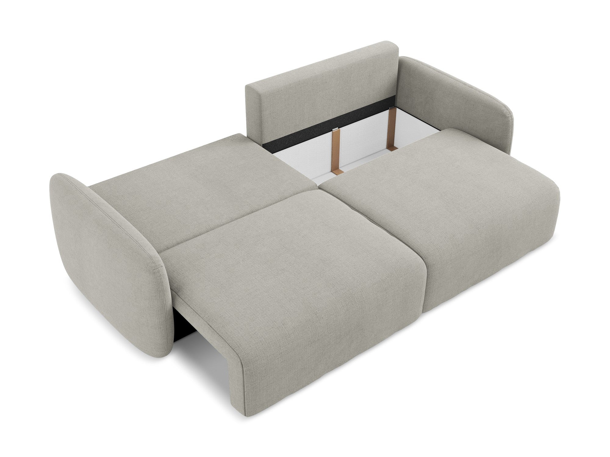 3-Seater Sofa with Sleeping Function KALENA Light Gray
