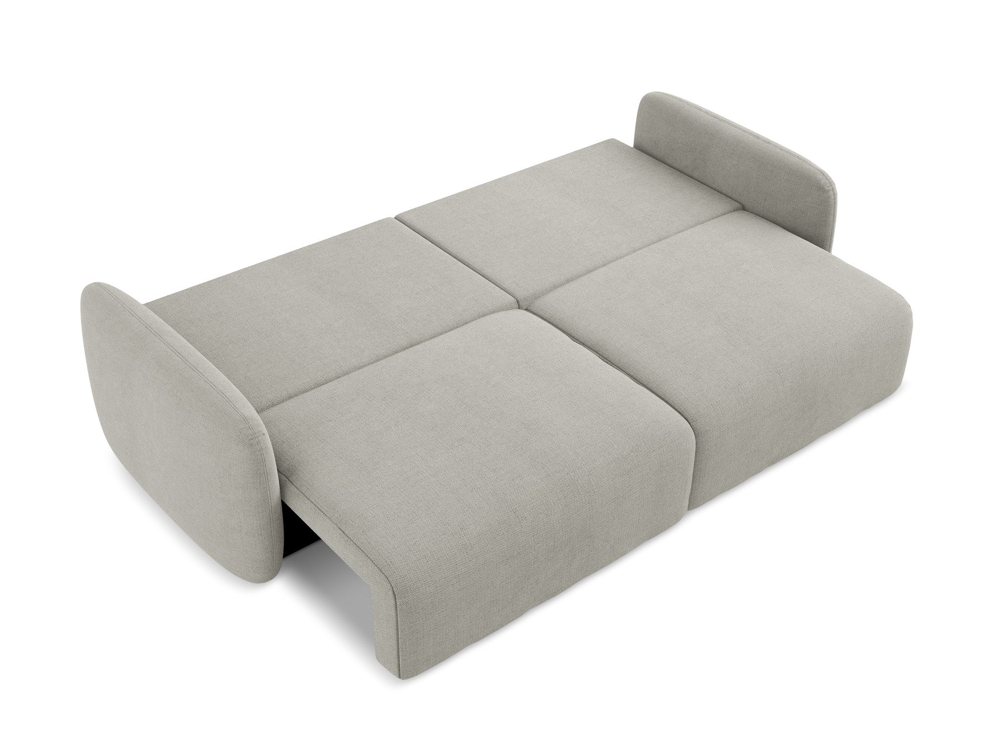 3-Seater Sofa with Sleeping Function KALENA Light Gray