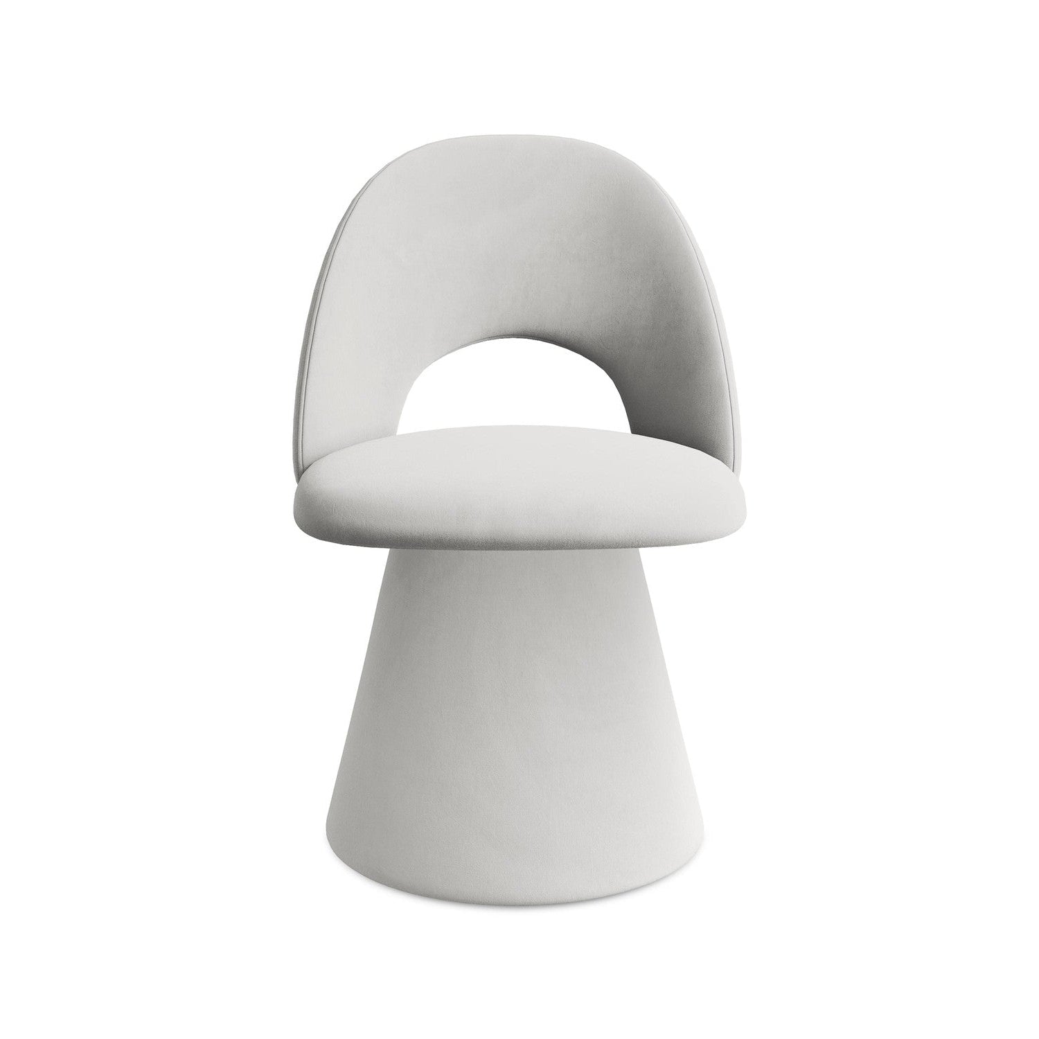 Krzesło aksamitne KALO srebrny