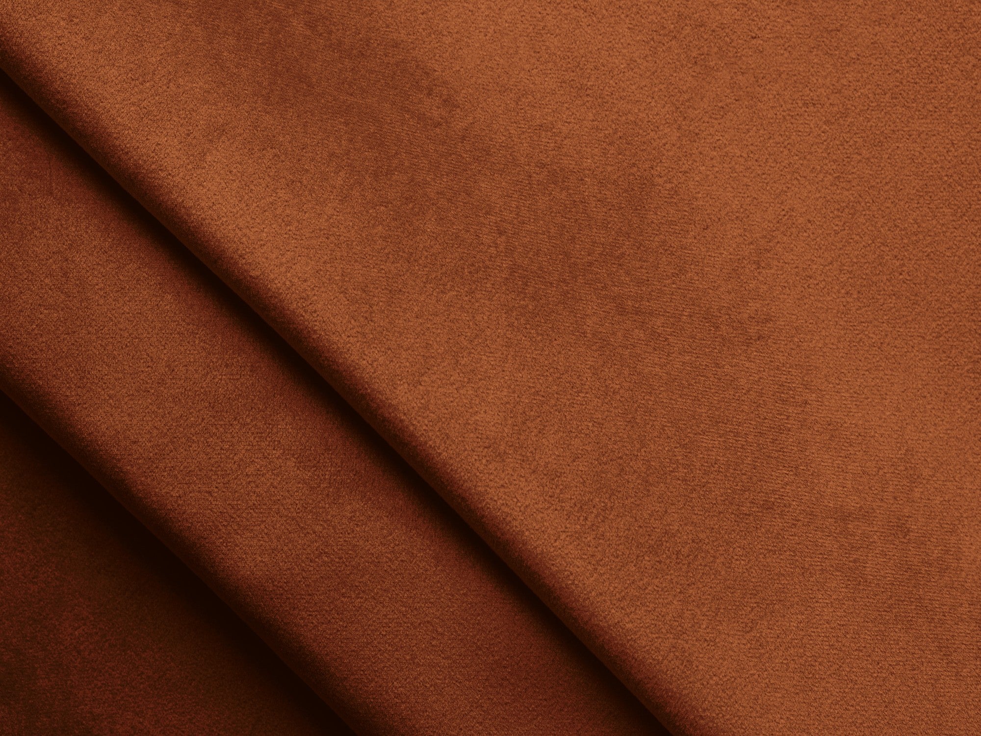 Velvet Left-Side Corner Sofa Bed KONA Terracotta