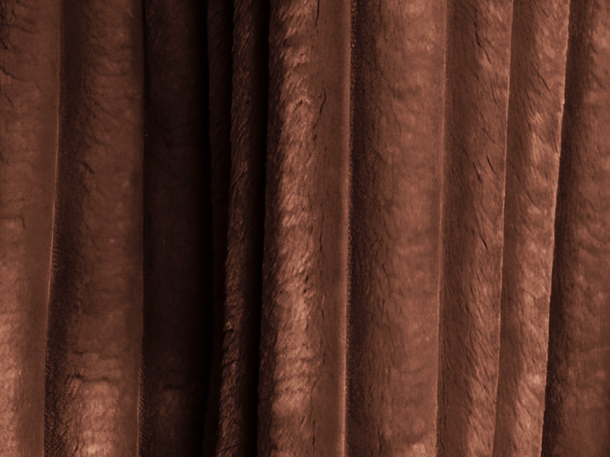 Narożnik lewostronny z funkcją spania KONA terakota sztruks