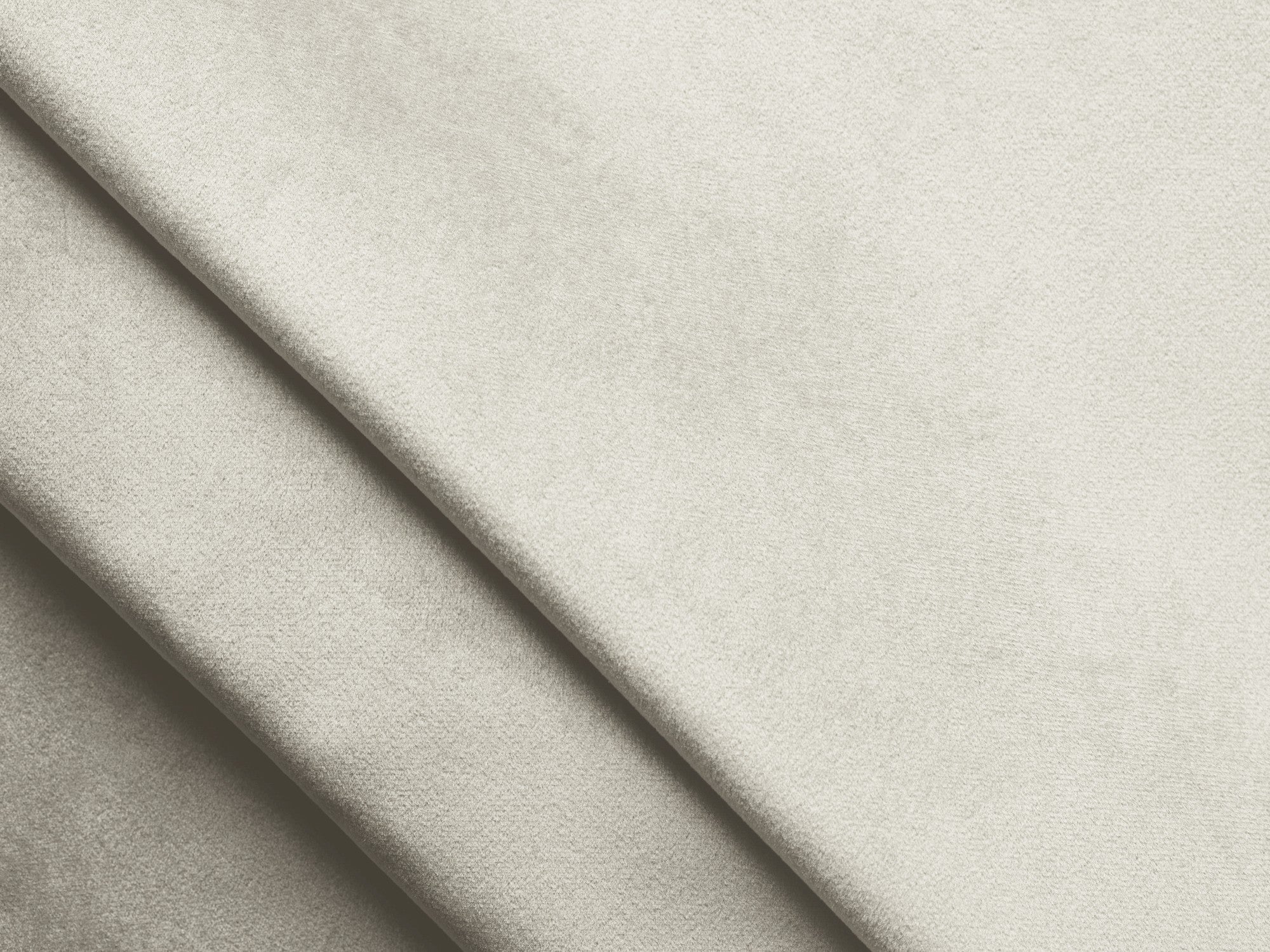 Right-facing velvet corner sofa bed KONA light beige