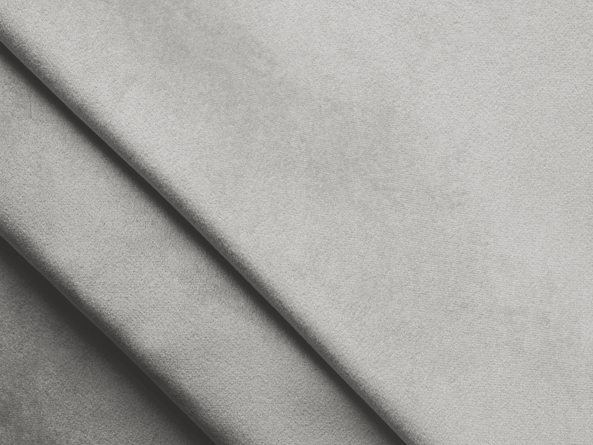 Samt-Ecksofa rechts mit Schlaffunktion KONA silbergrau