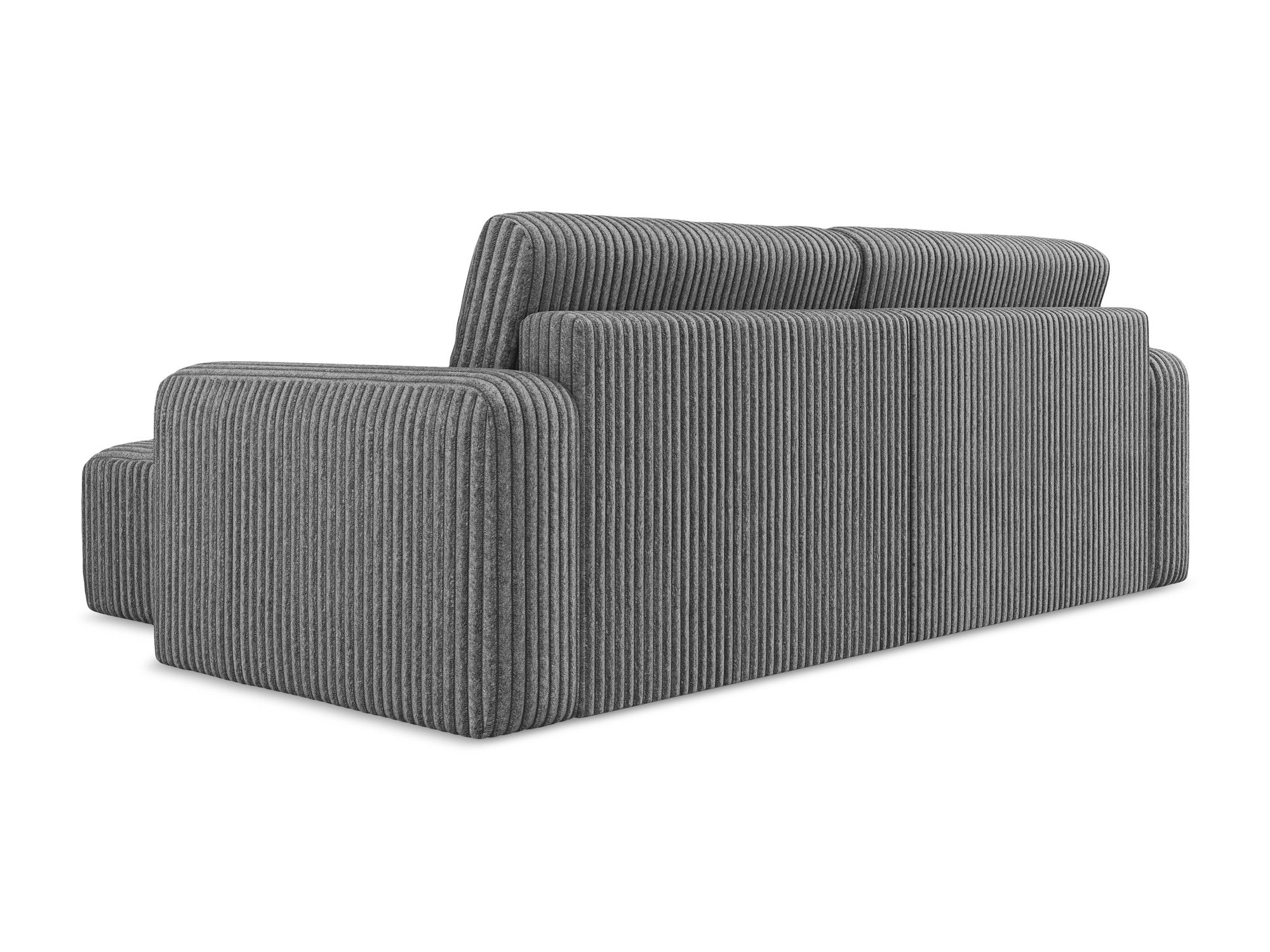 Right-facing corner sofa bed KONA dark gray corduroy