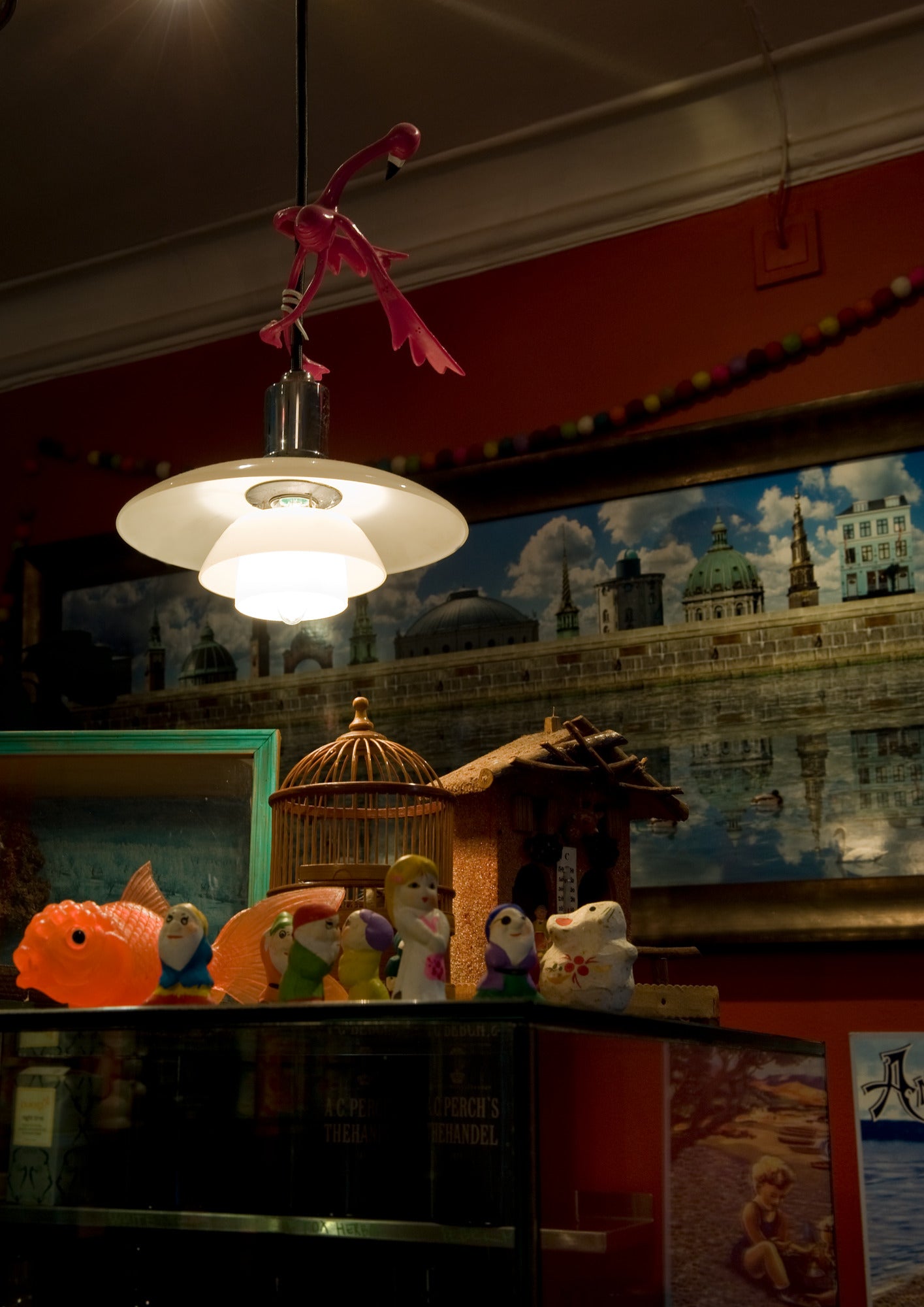 Lampa wisząca PH 2/1 biały z chromowanym wykończeniem