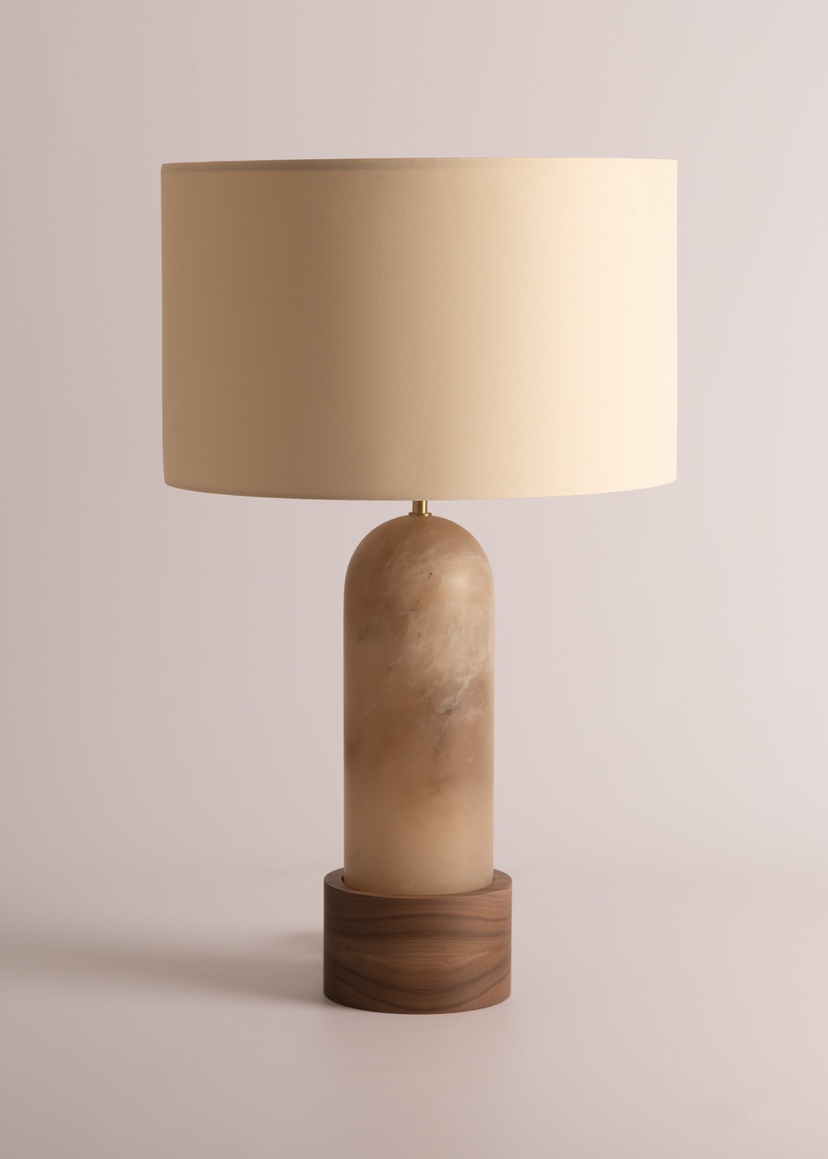PURA KELO Table Lamp Dark Beige Alabaster