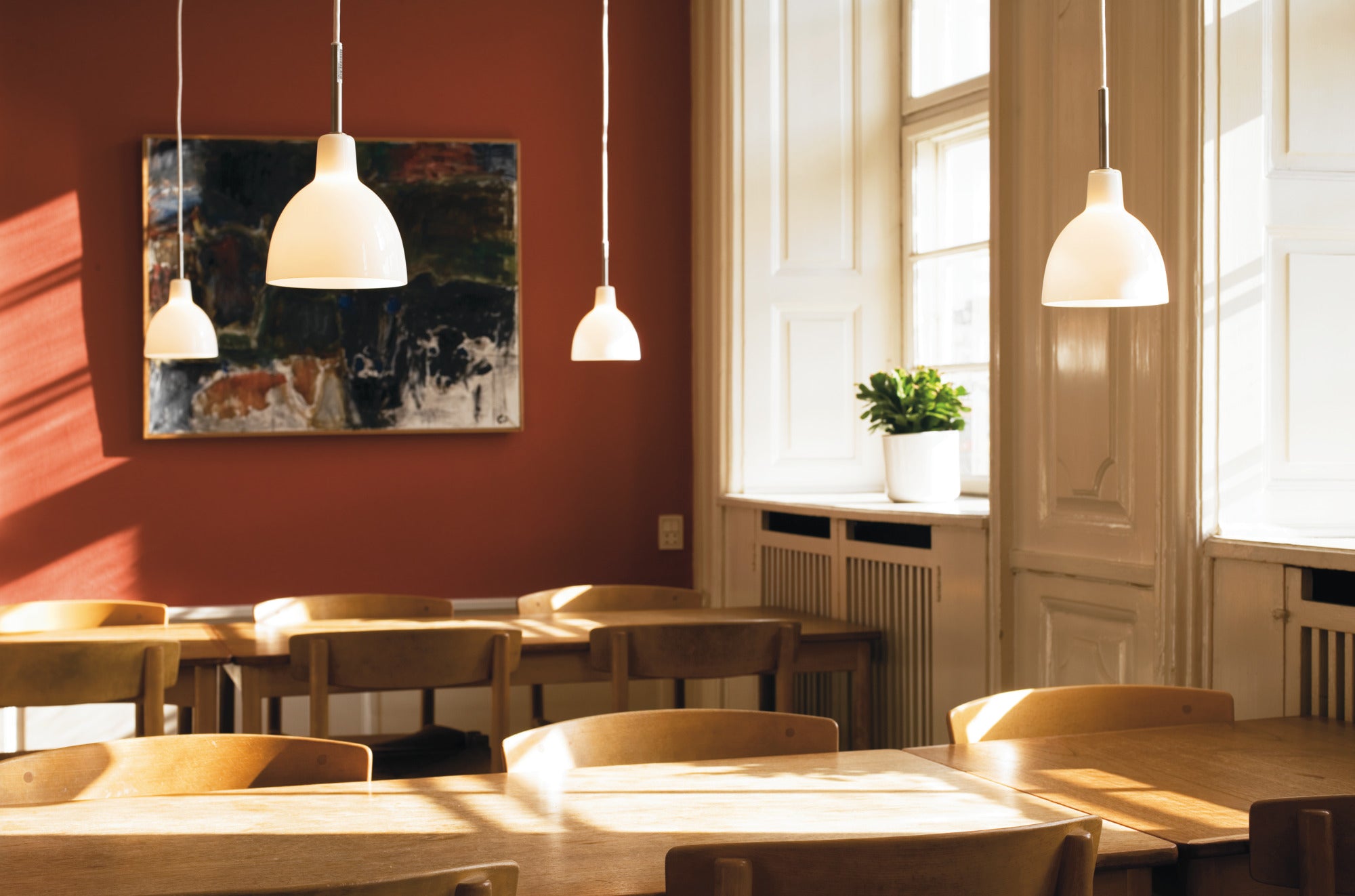 Lampa wisząca TOLDBOD GLASS biały