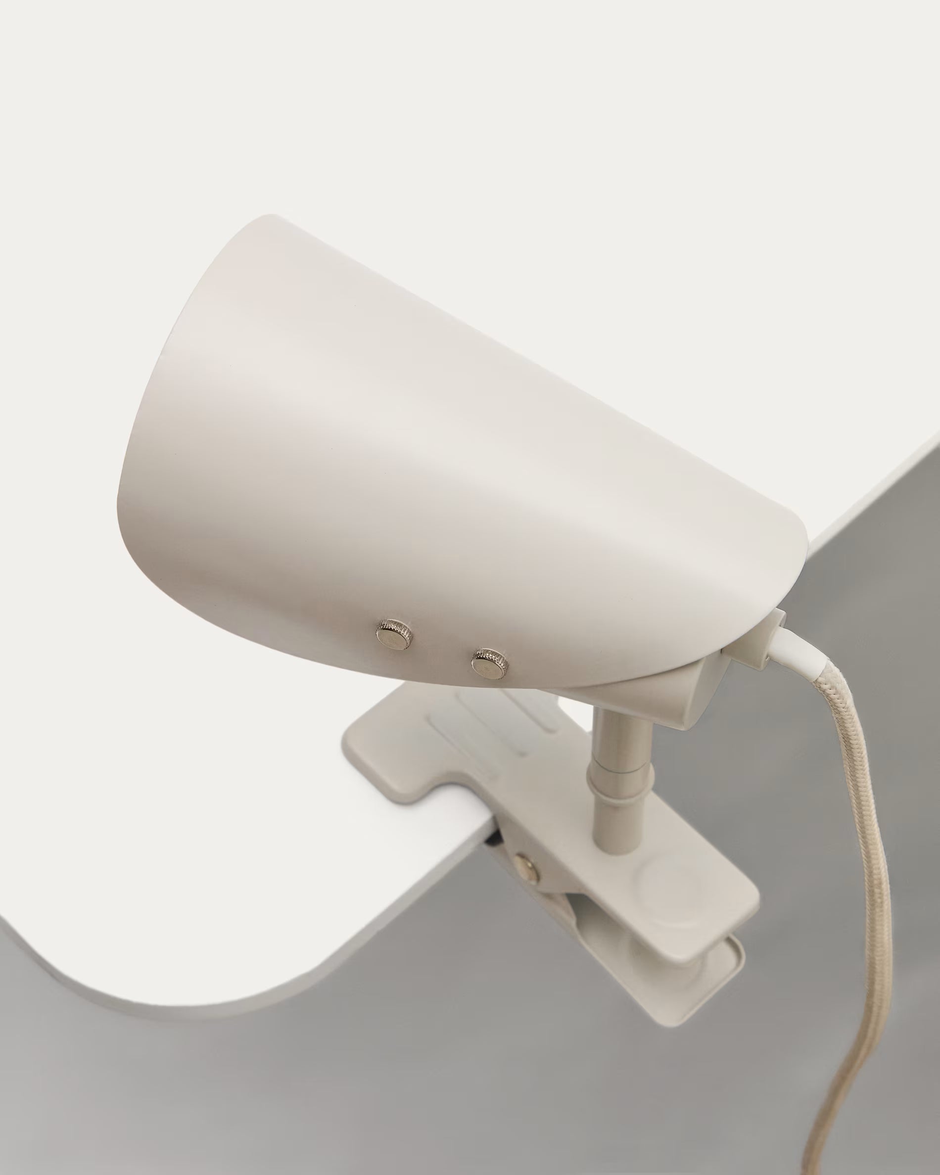 Lampa biurkowa z klipsem JULA szary