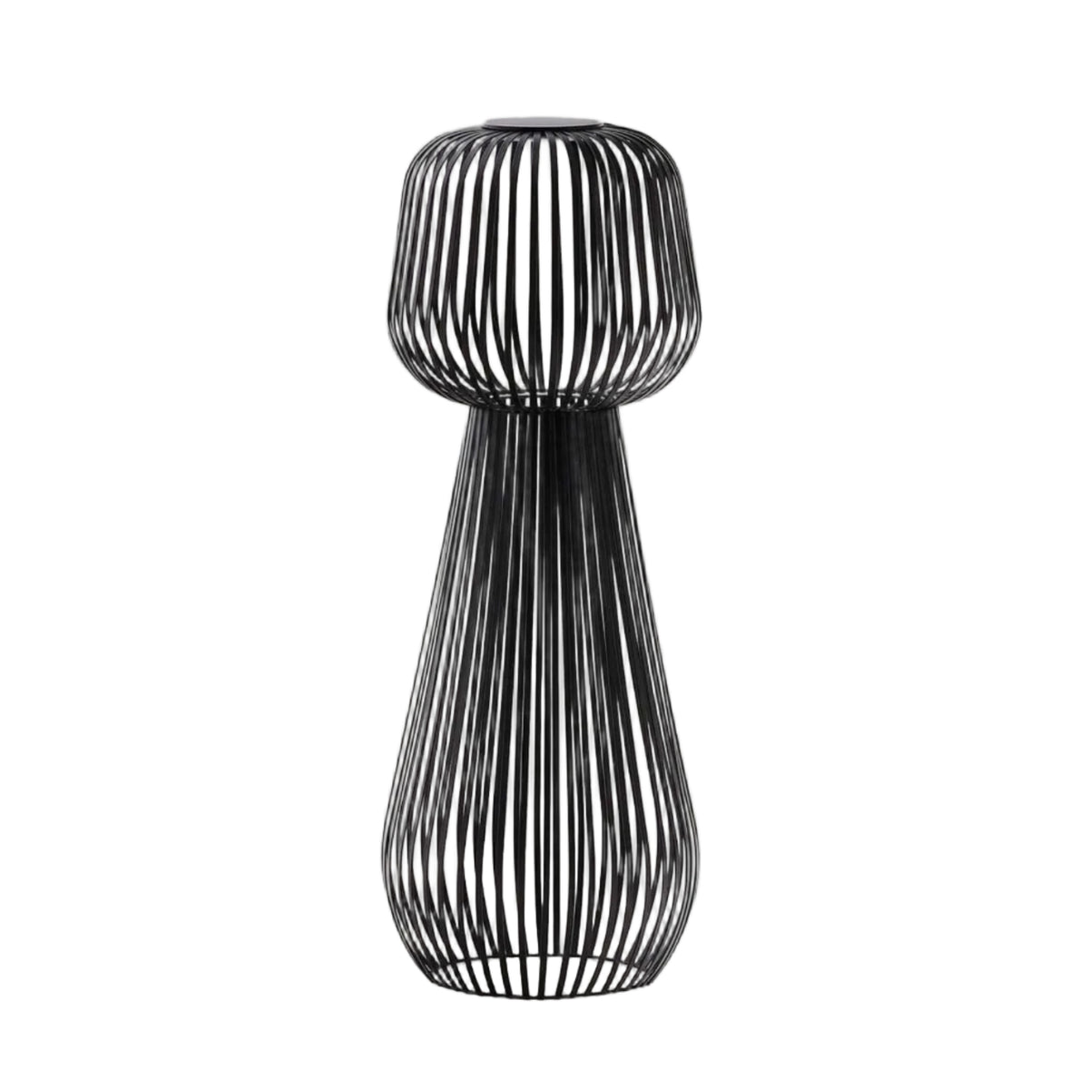 Lampa podłogowa ogrodowa solarna REIBA czarny metal – Kave Home