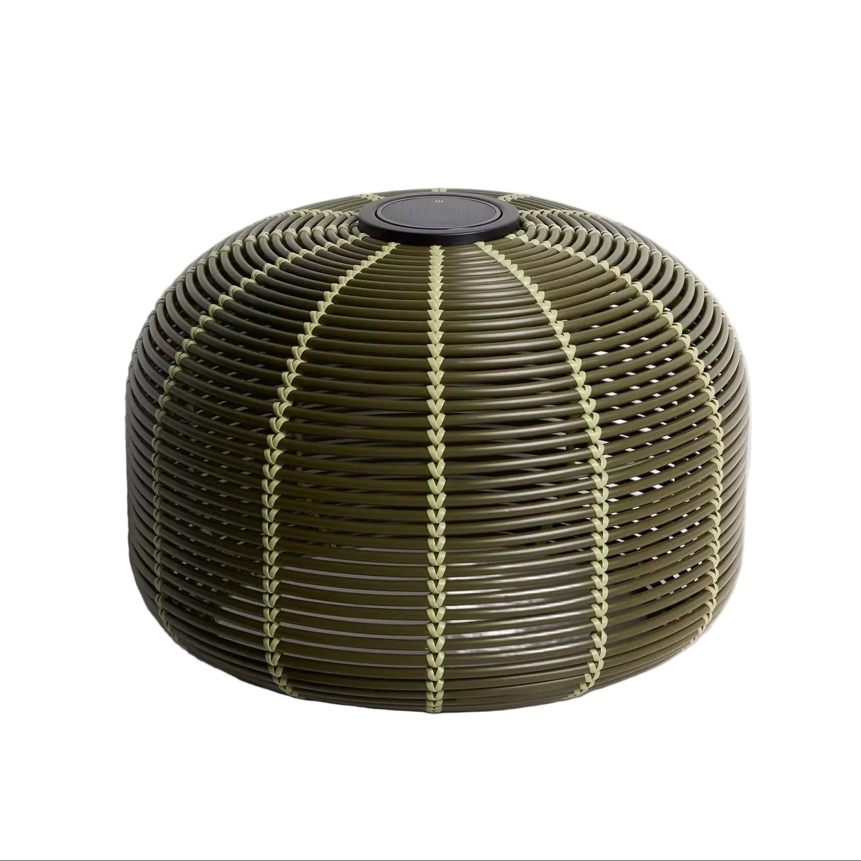 Solar-Gartenlampe GAROINA grüner synthetischer Rattan [Ewelina] [Amelia spr]