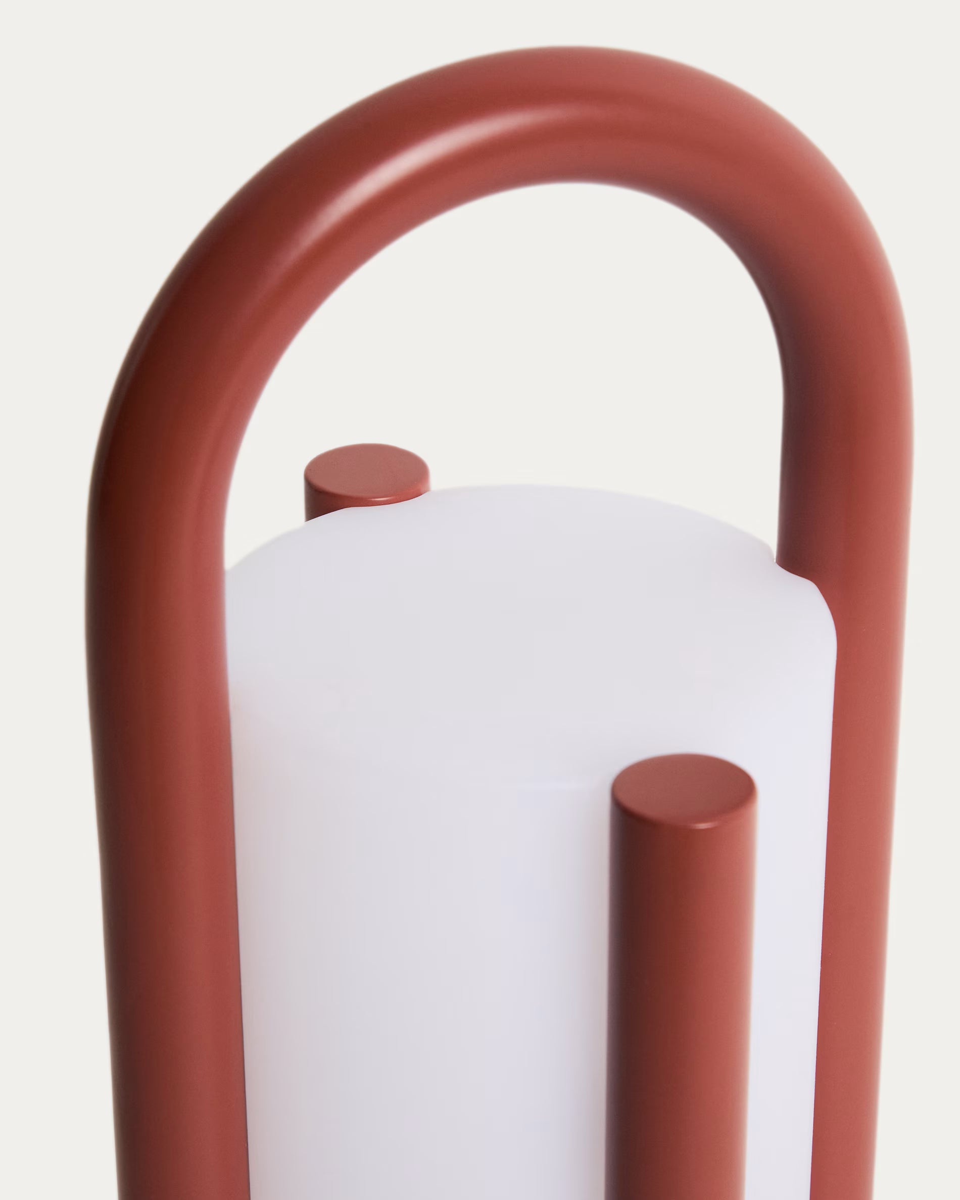 Lampa ogrodowa przenośna LEROS terakota