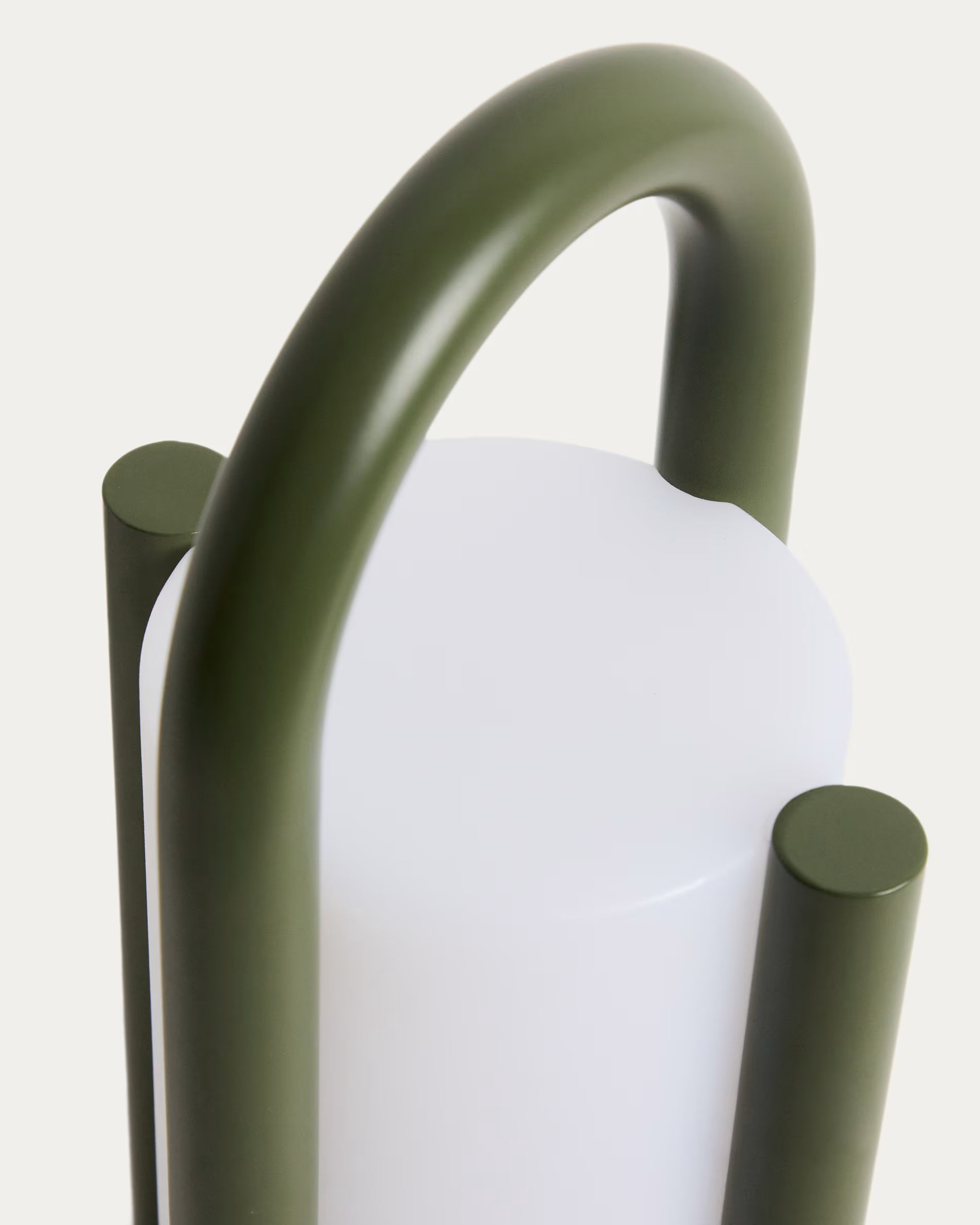 Lampa ogrodowa przenośna LEROS zielony